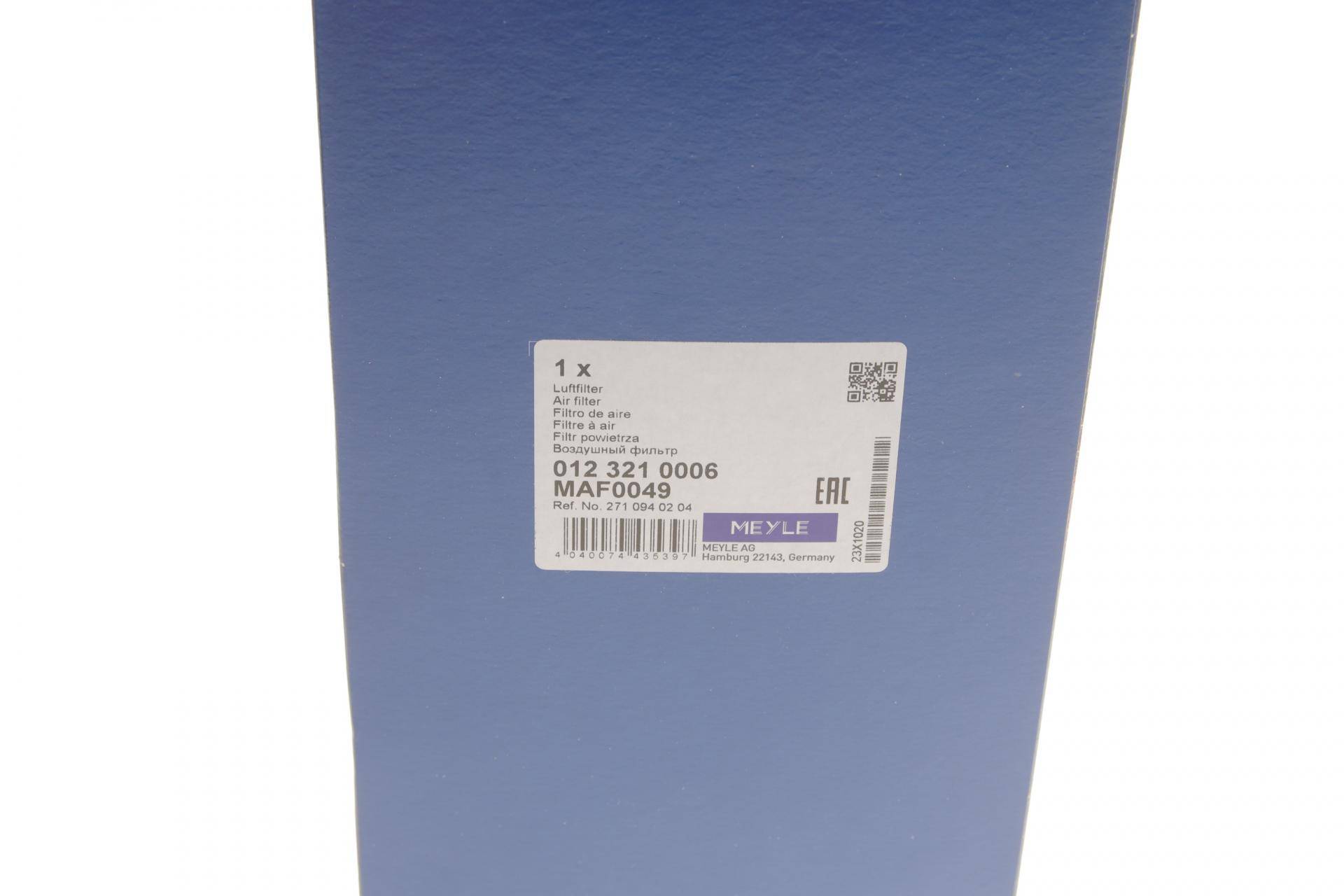 Фільтр повітряний MB Sprinter 216i/316i (906) M271