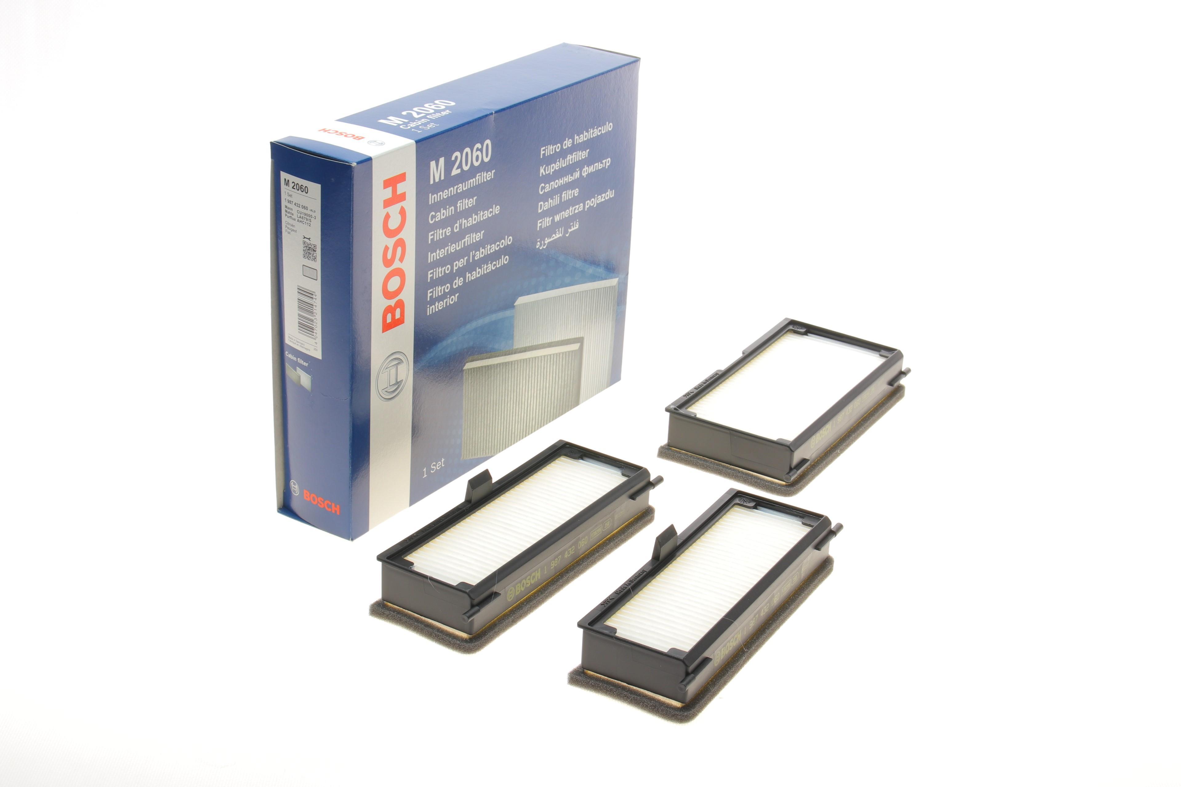 Фільтр салону Fiat Scudo/Peugeot Expert 1.6D/1.9D/2.0HDi/JTD 96- (к-кт 3шт)