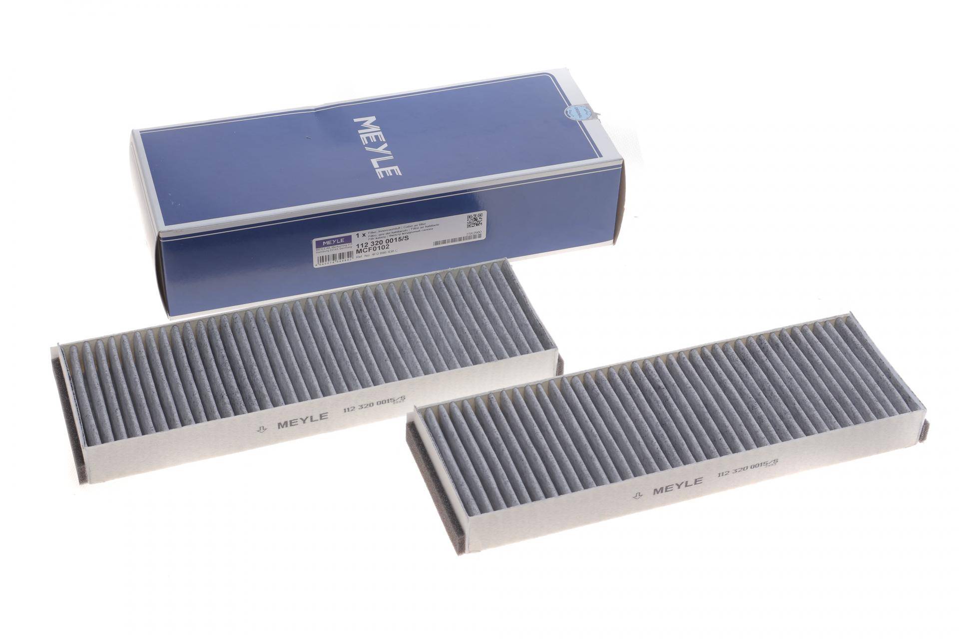 Фільтр салону Audi A6 2.0/2.7TDI 04- (вугільний) (к-кт 2 шт.)