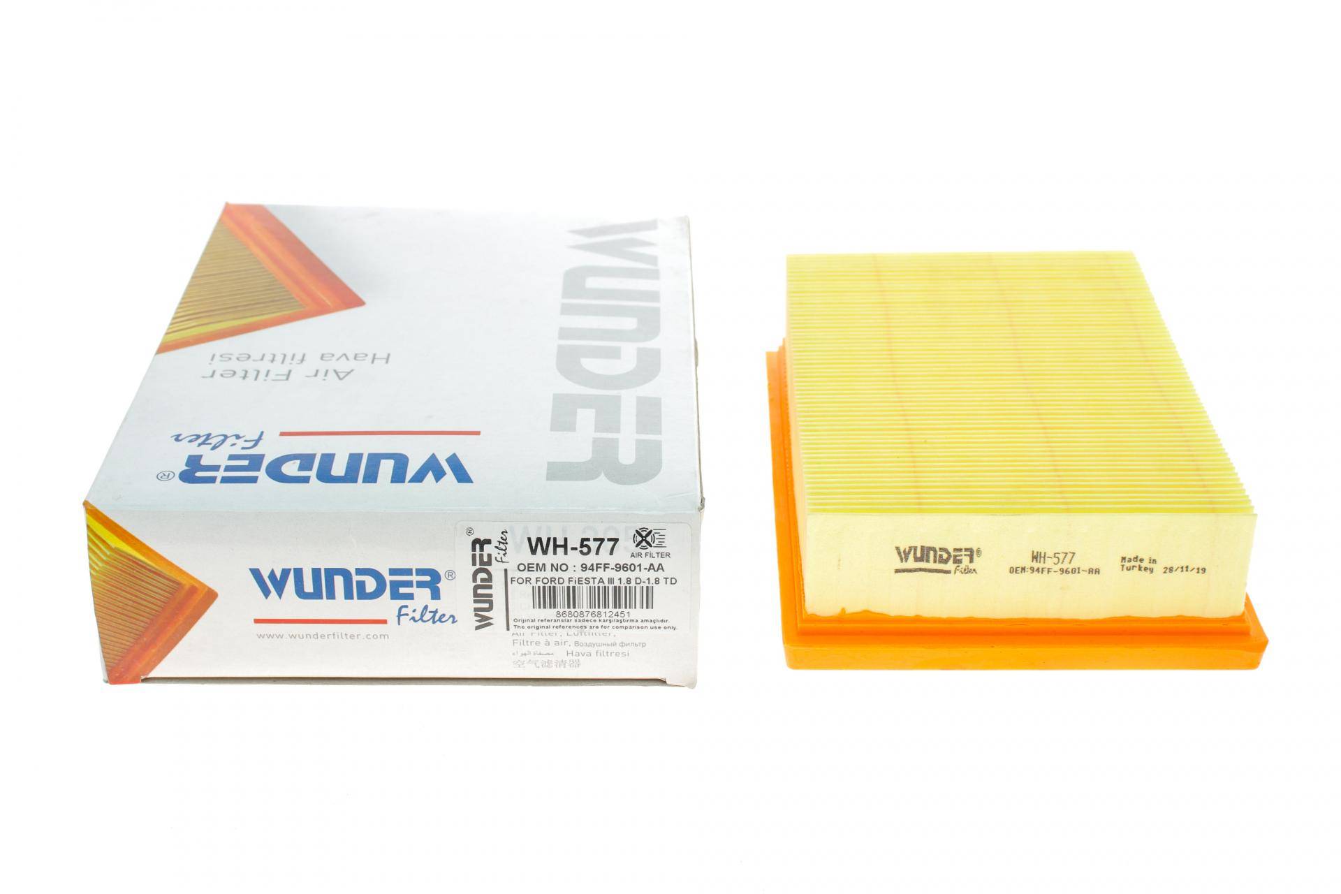 Фільтр повітряний Ford Fiesta 1.8D 89-96