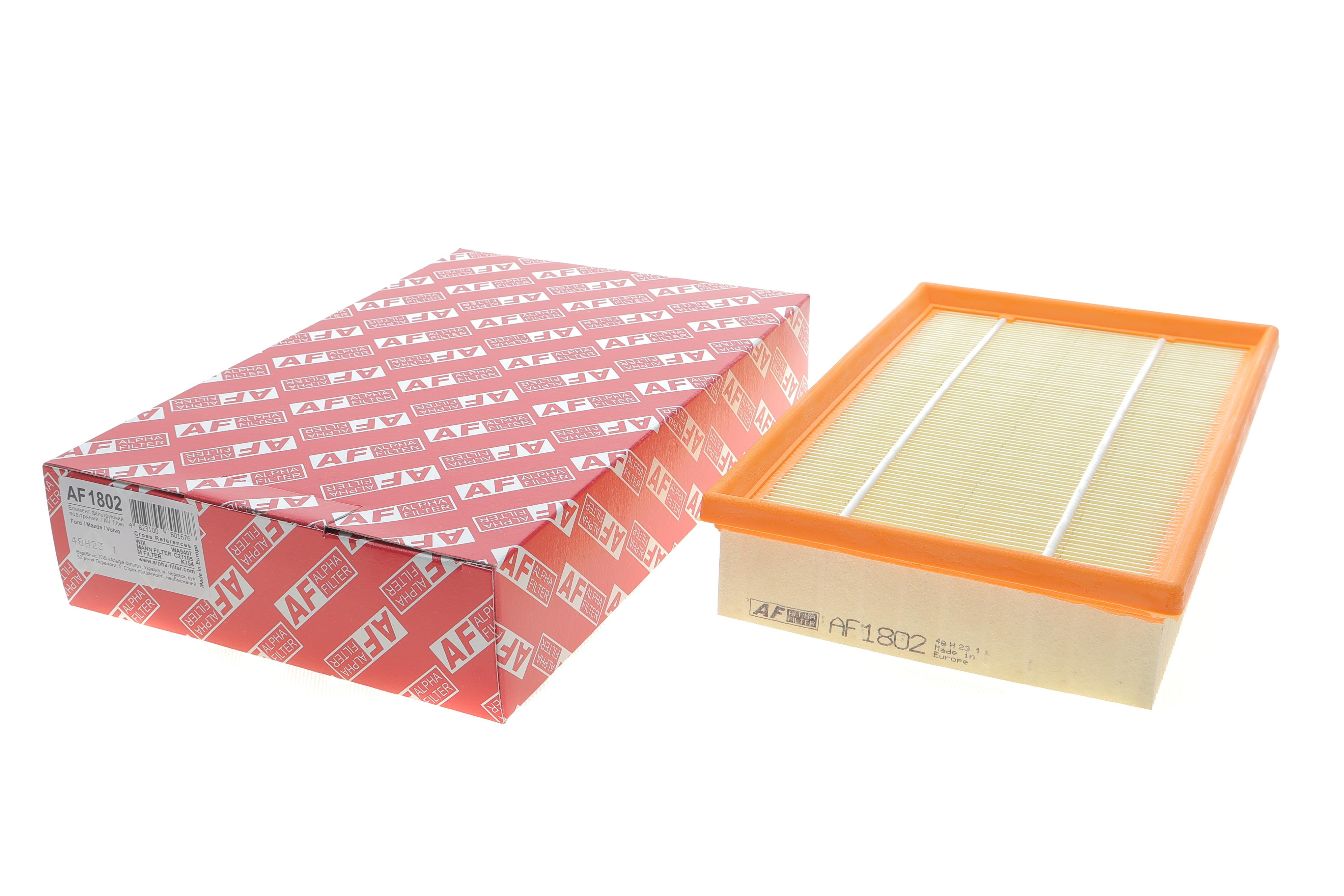 Фільтр повітряний Ford Focus 1.6TDCI 04-07/Mazda 3 1.6D 04-09/Volvo C30/S40/V50 1.6D 05-07