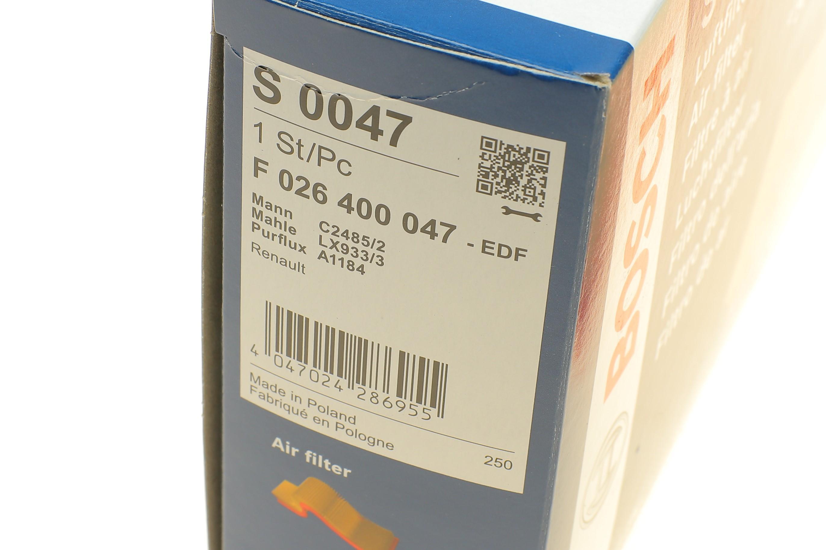 Фільтр повітряний Nissan Cube/Juke/Micra/Note/NV200/Renault Clio/Modus 1.2-2.0 03-