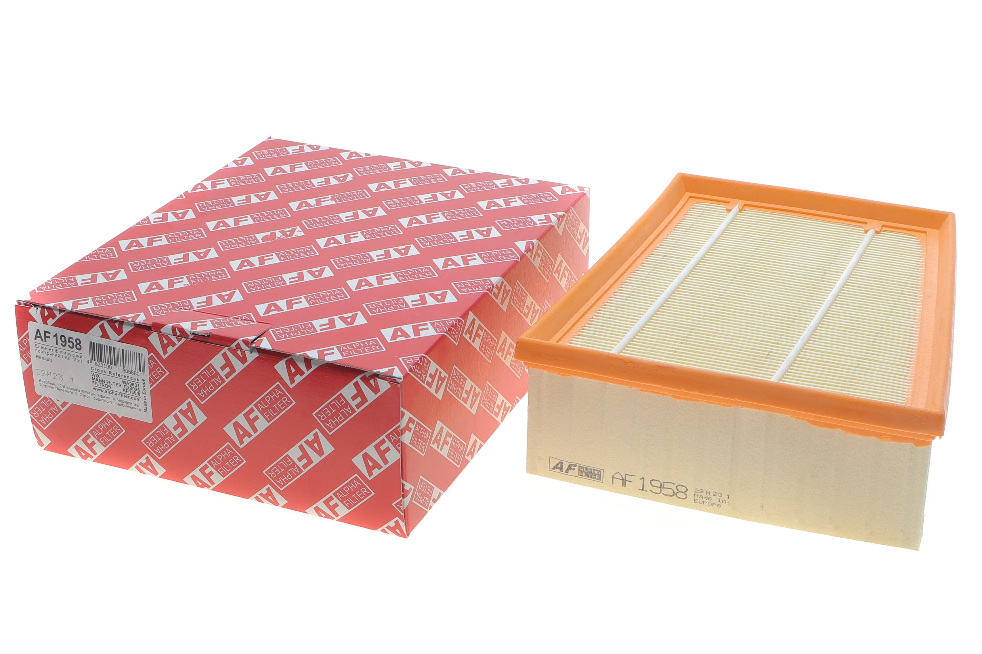 Фільтр повітряний Renault Kangoo 1.3TCe 21-/Megane 1.0-1.3TCe/1.6 15-/Scenic 1.2-1.3TCe 16-