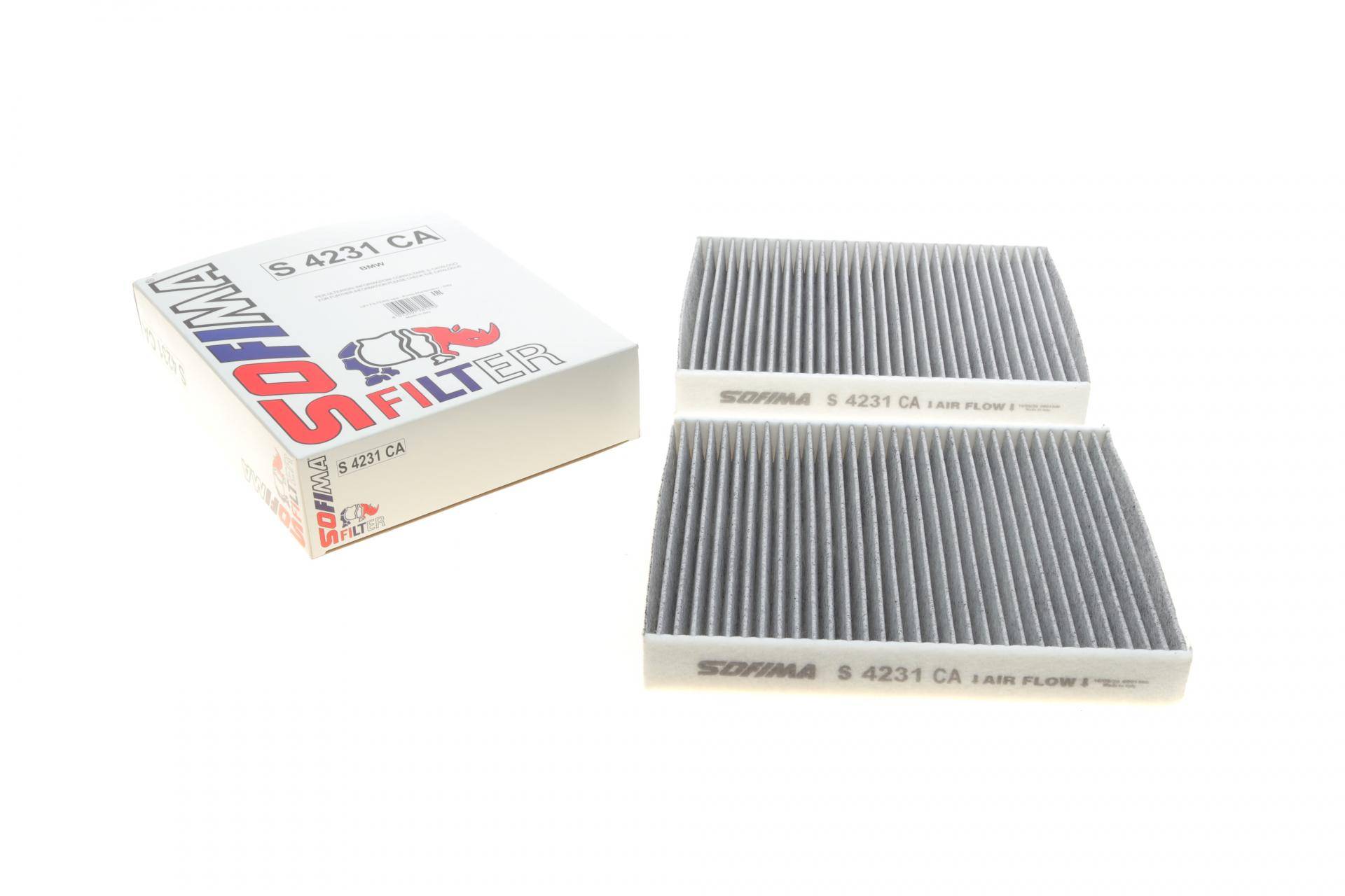 Фільтр салону BMW 5 (F10/F11/F07)/6 (F06/F12/F13)/7 (F01-F04) 08-18 (вугільний) (к-кт 2 шт.)