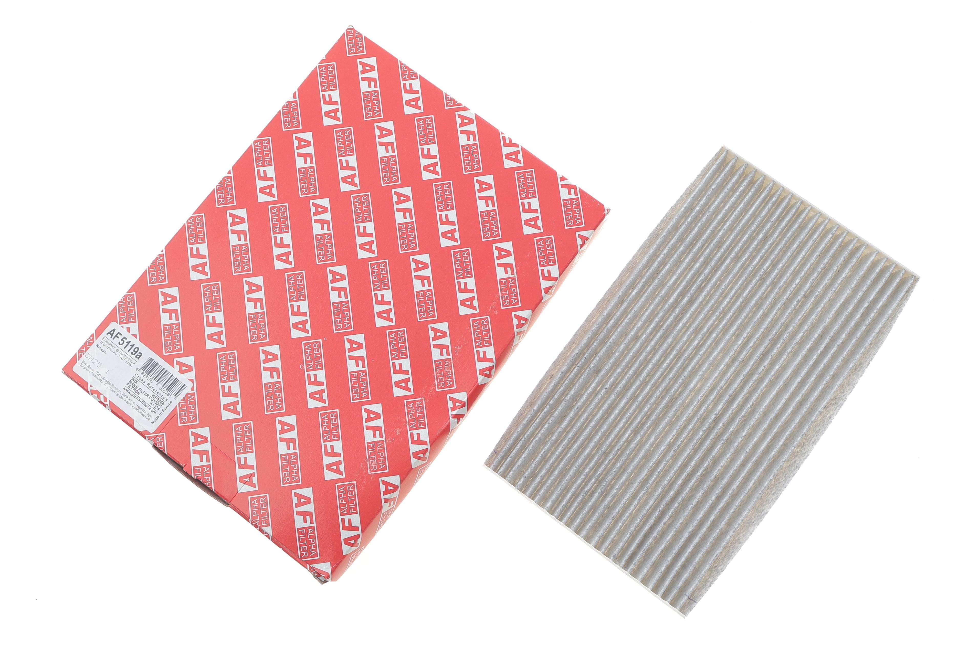 Фільтр салону Nissan Juke/Leaf/Cube 10- (вугільний)