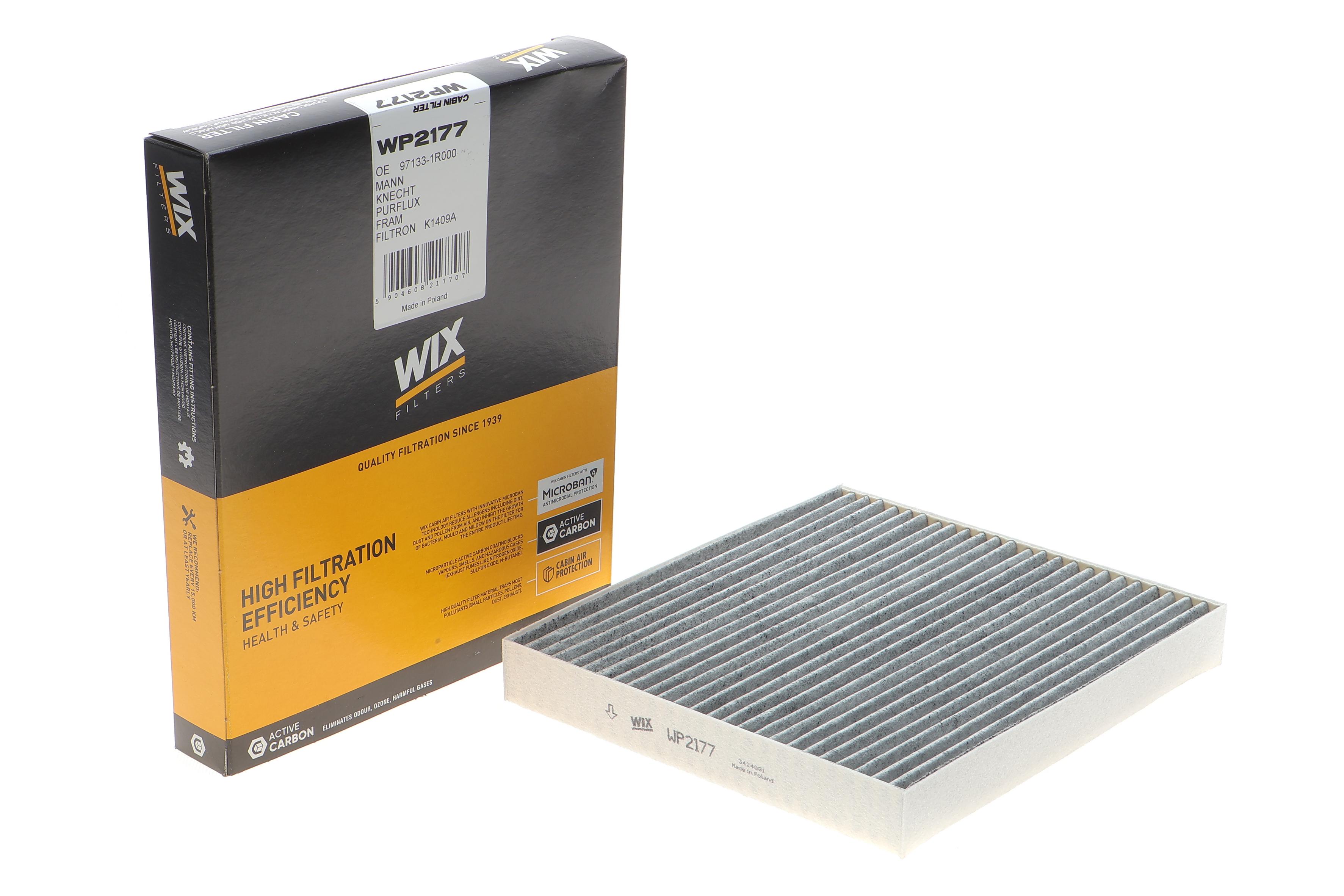 Фільтр салону Hyundai Venue 19-/Tucson/Kona/Creta/Solaris/Kia Rio/Stonic/Sportage 15- (вугільний)