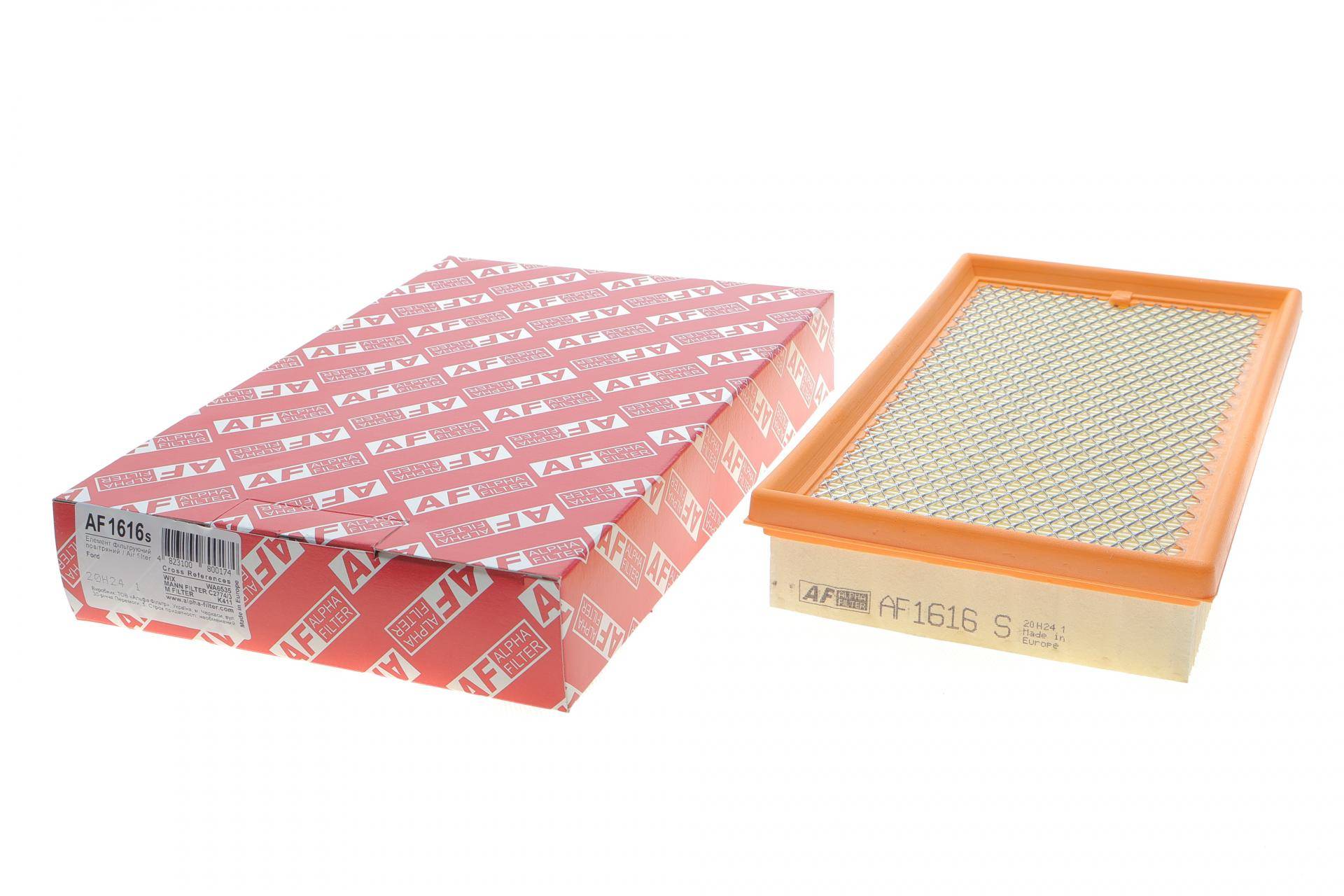 Фільтр повітряний Ford Connect 1.8 16V/TDCi 02-13/Focus 1.4-2.0 16V/1.8TDCi 98-04/Fiesta 1.8TDI 00-02 (з сіткою)