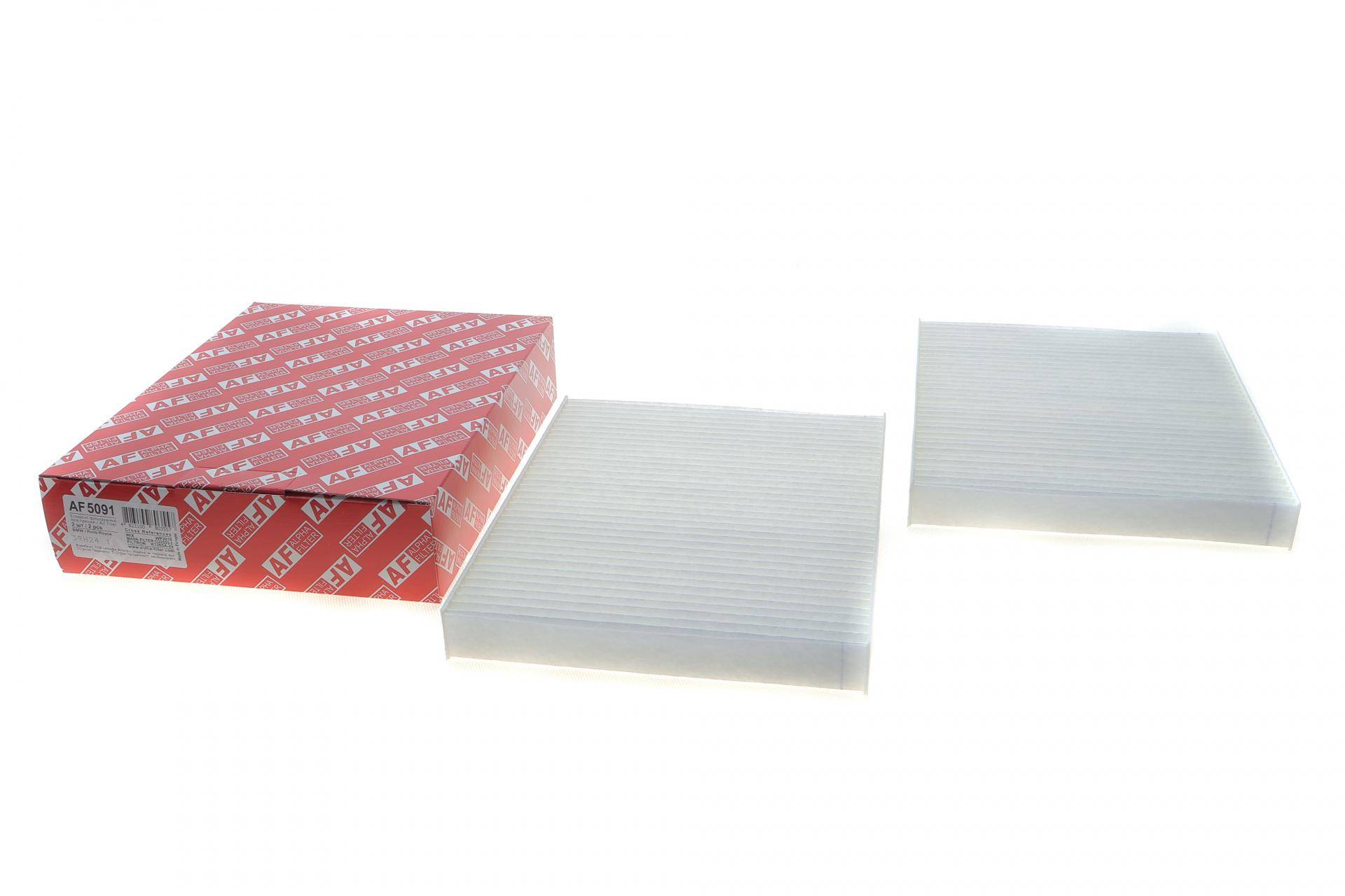 Фільтр салону BMW 5 (F10/F11/F07GT)/6 (F12/F13/F06GC) 10-18/7 (F01-F04) 08-15 (к-кт 2 шт.)