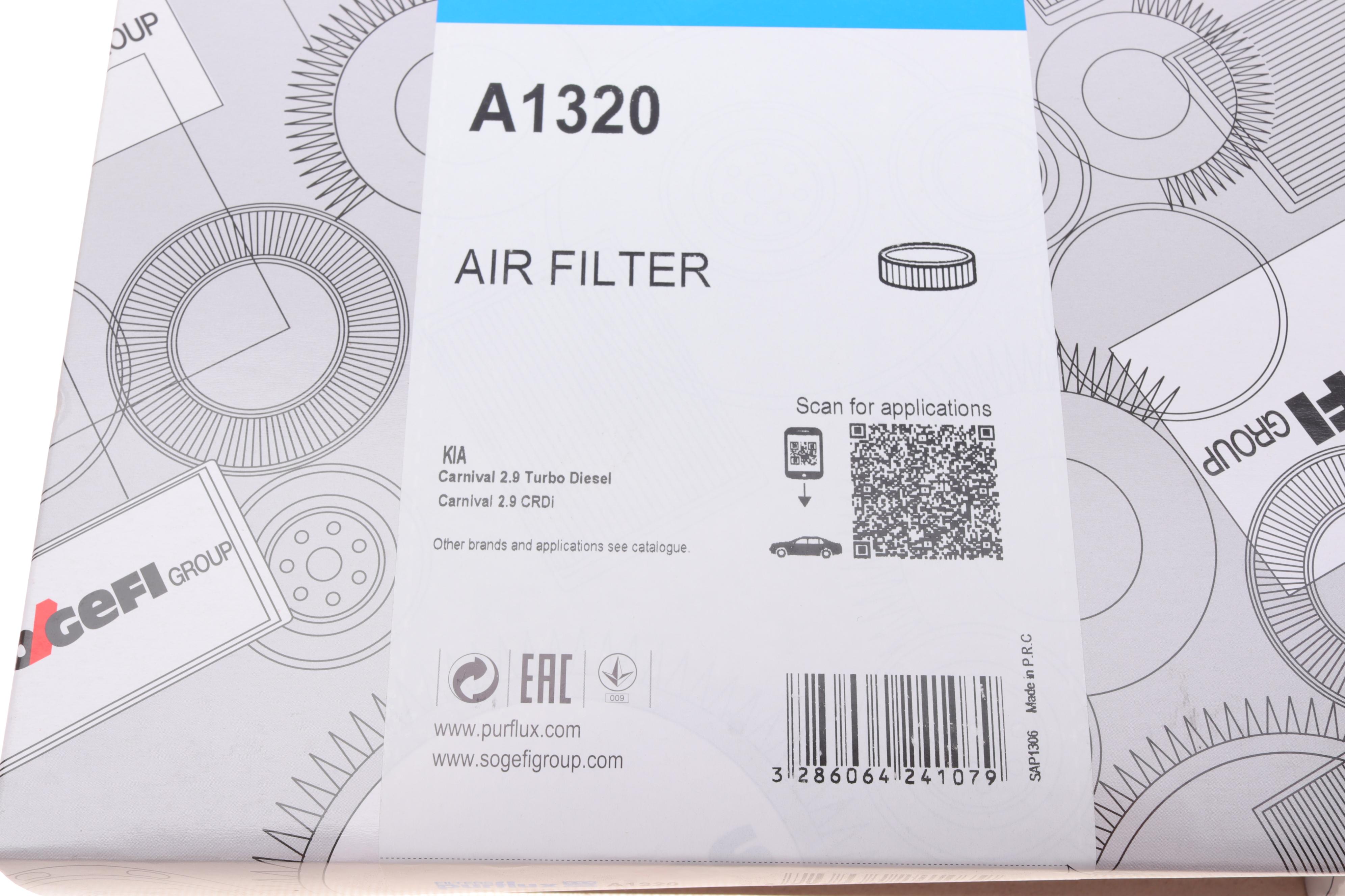 Фільтр повітряний Kia Carnival 2.9 TD/CRDI 99-06