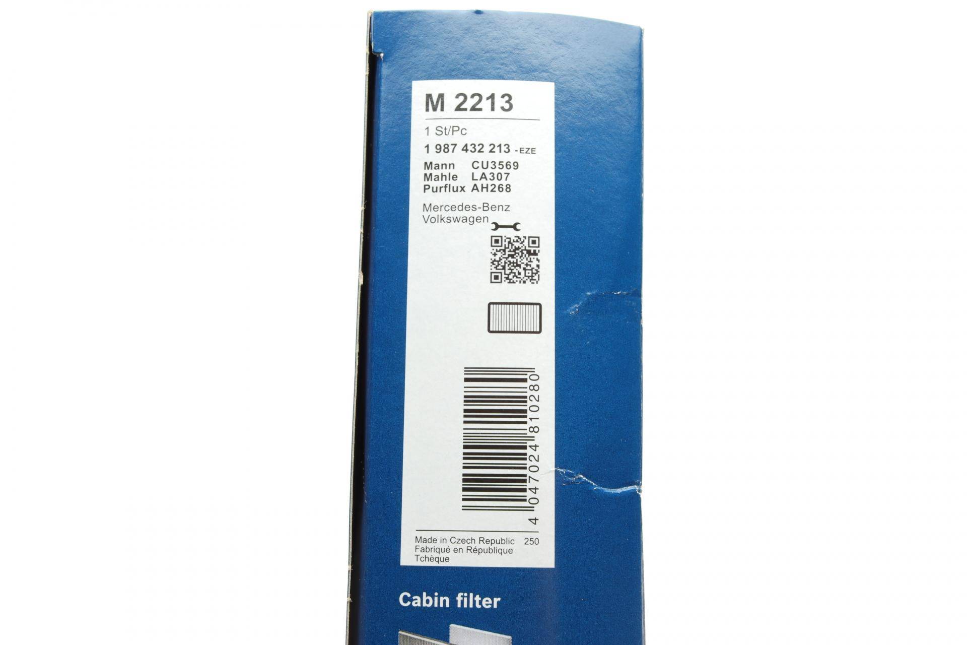 Фільтр салону MB Sprinter/VW Crafter 06-