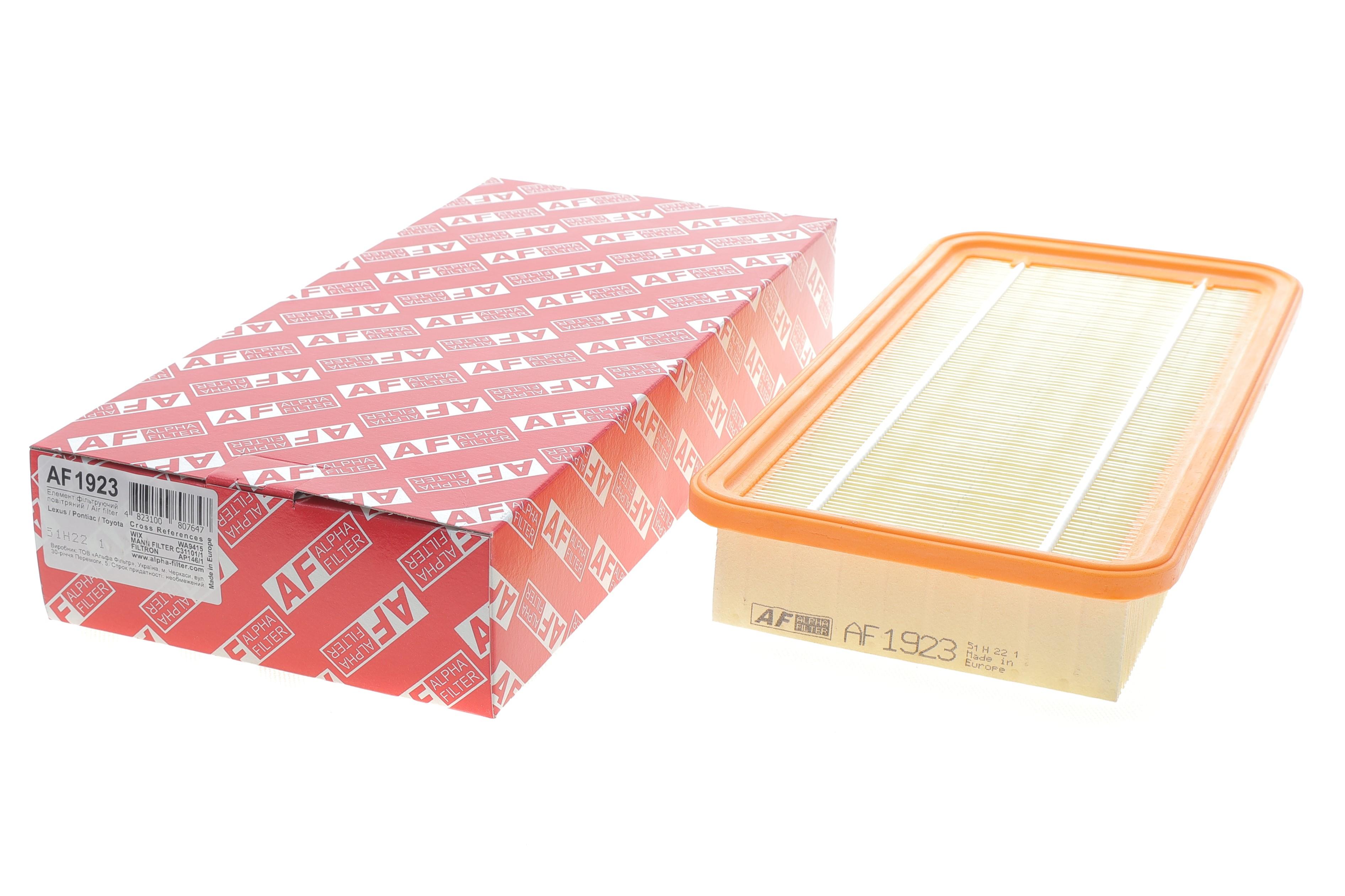 Фільтр повітряний Toyota Avensis 2.0D-4D 00-03/Corolla/Camry 1.8-2.0D 83-01/Rav4 2.0 16V/D-4D 94-05