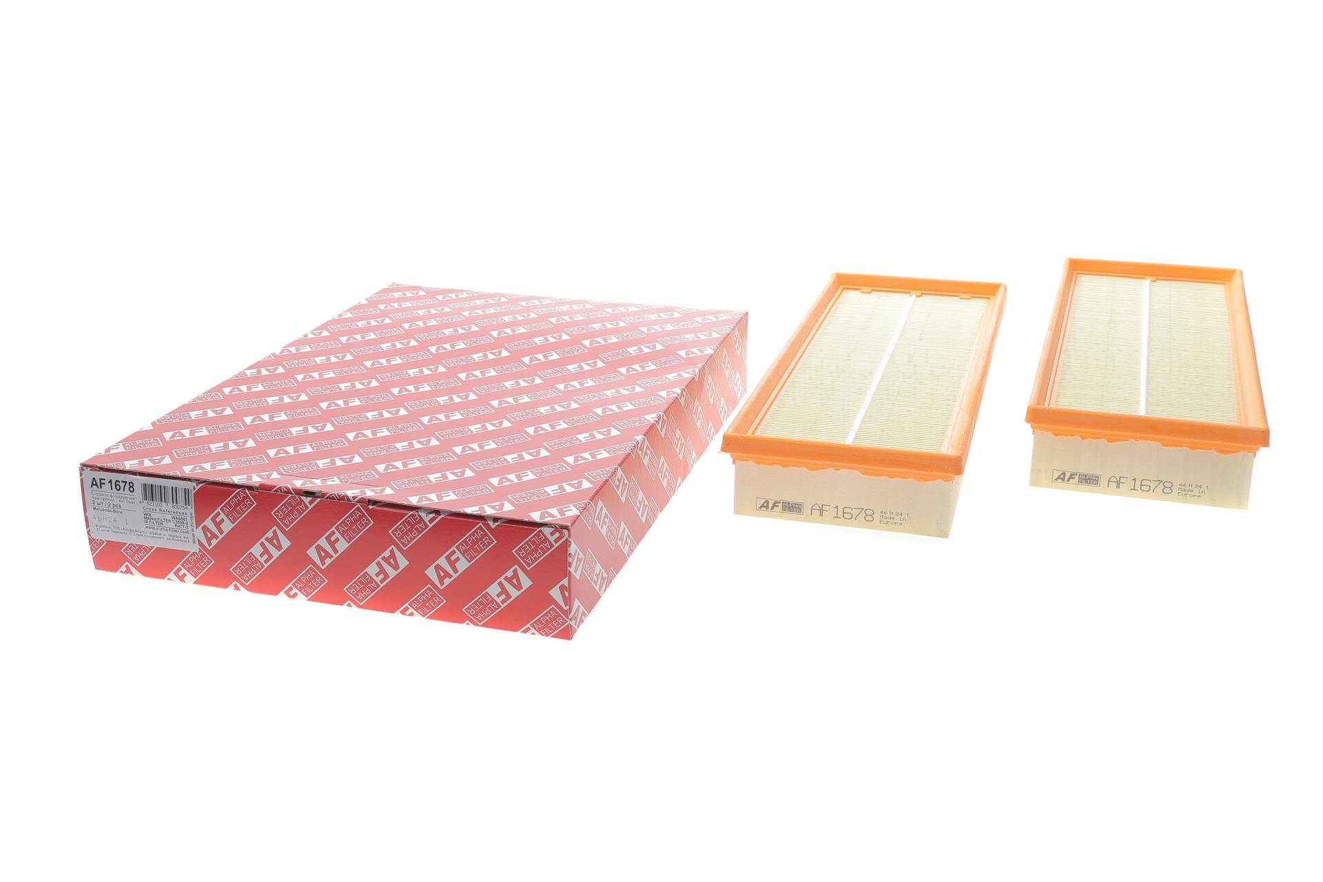 Фільтр повітряний MB C-class (W203/W204)/E-class (W211/W212) 2.5-5.5 M112/M113/M272 00-14 (к-кт 2шт)