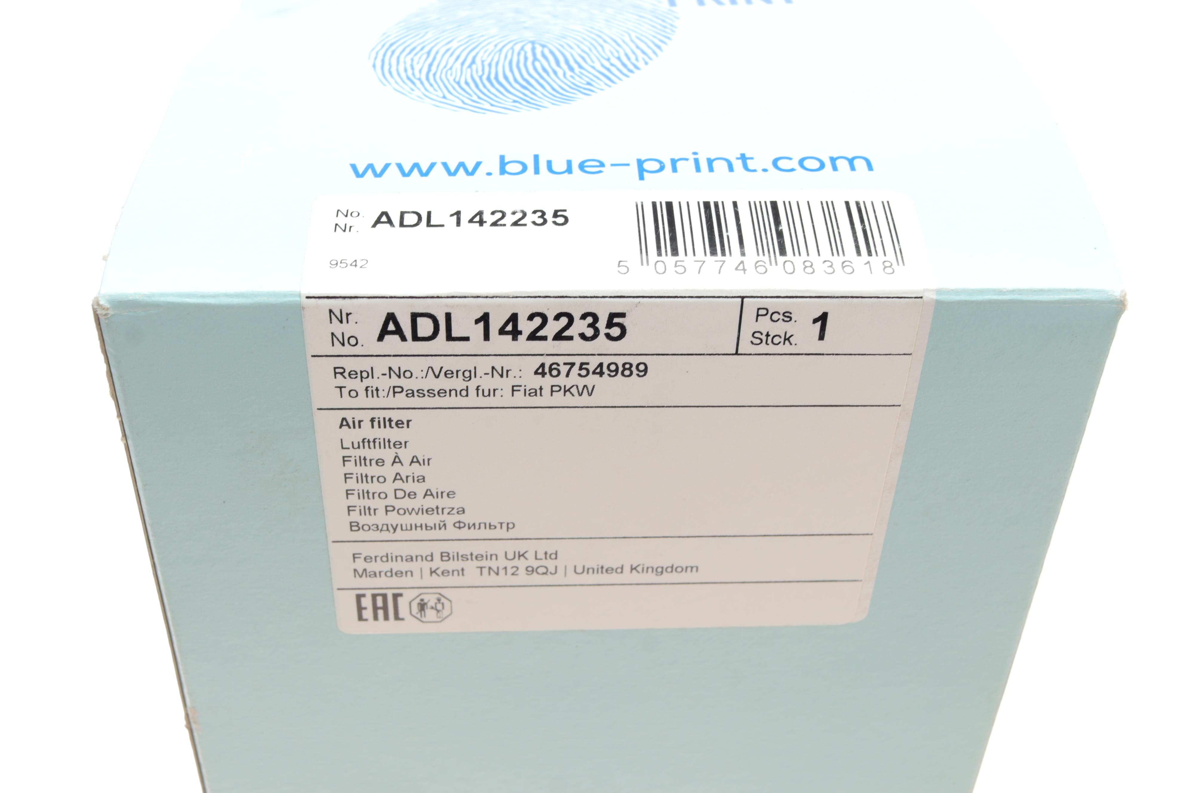 Фільтр повітряний Fiat Doblo 1.6i/1.9D/JTD 01-