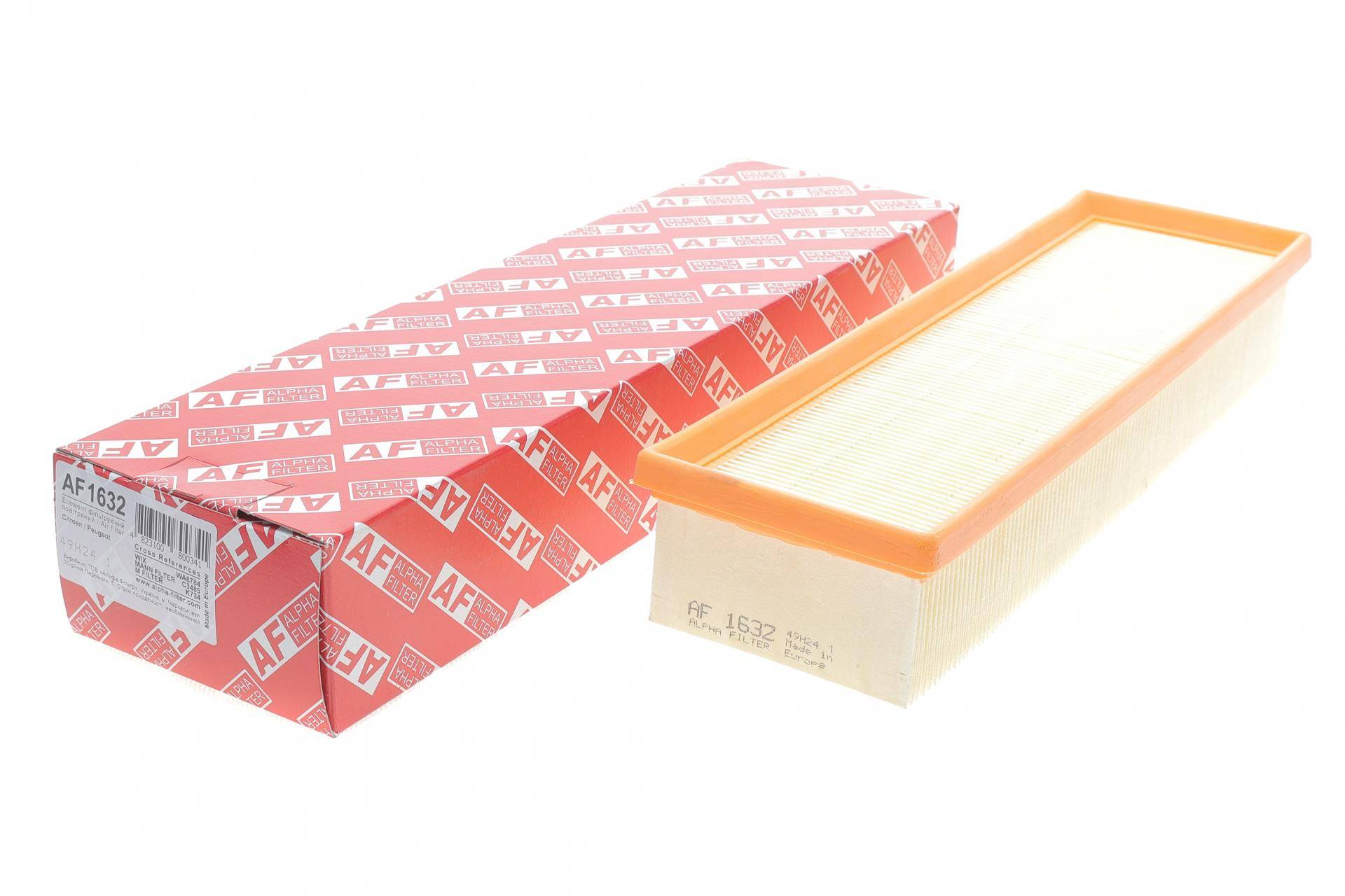 Фільтр повітряний Citroen Berlingo/C2 1.1i/1.4i/1.6 02-11/C3 1.1/1.4 09-/1.6VTi 17-/C4 1.6VTi 13-