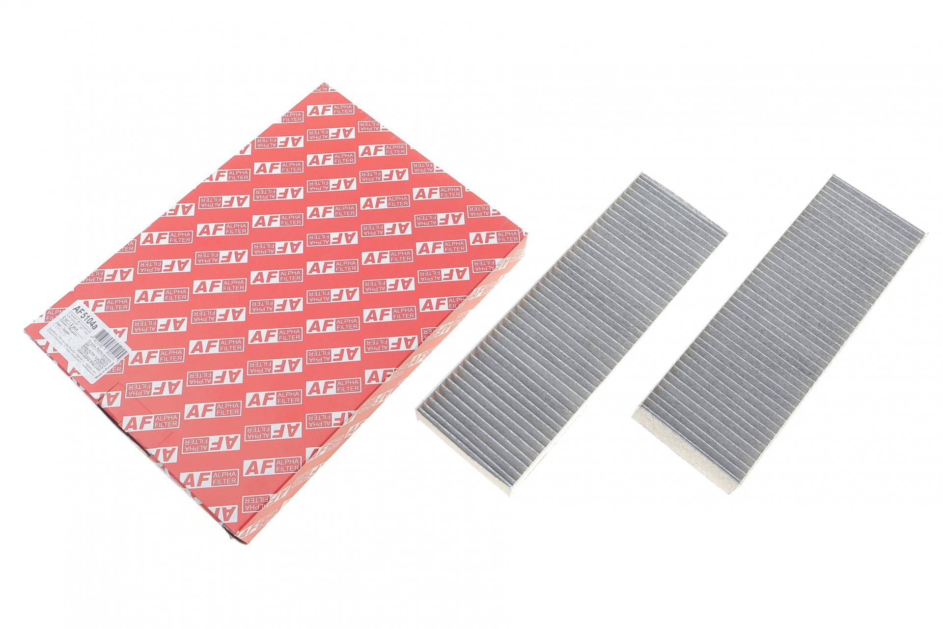 Фільтр салону Citroen Berlingo/Peugeot Partner 08- (к-кт 2шт.) (вугільний)