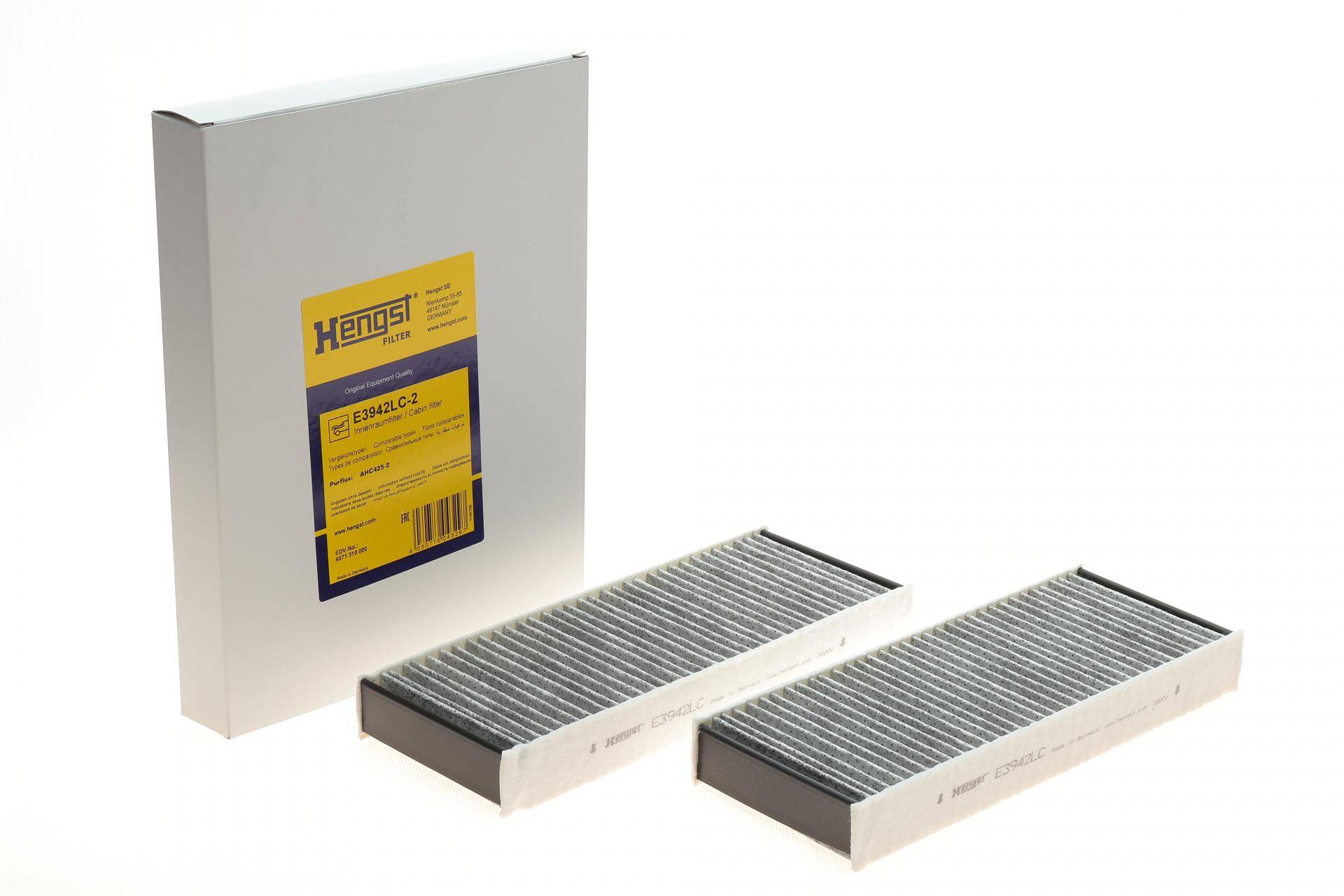 Фільтр салону Peugeot 308 13-/508 18- (вугільний) (к-кт 2 шт.)