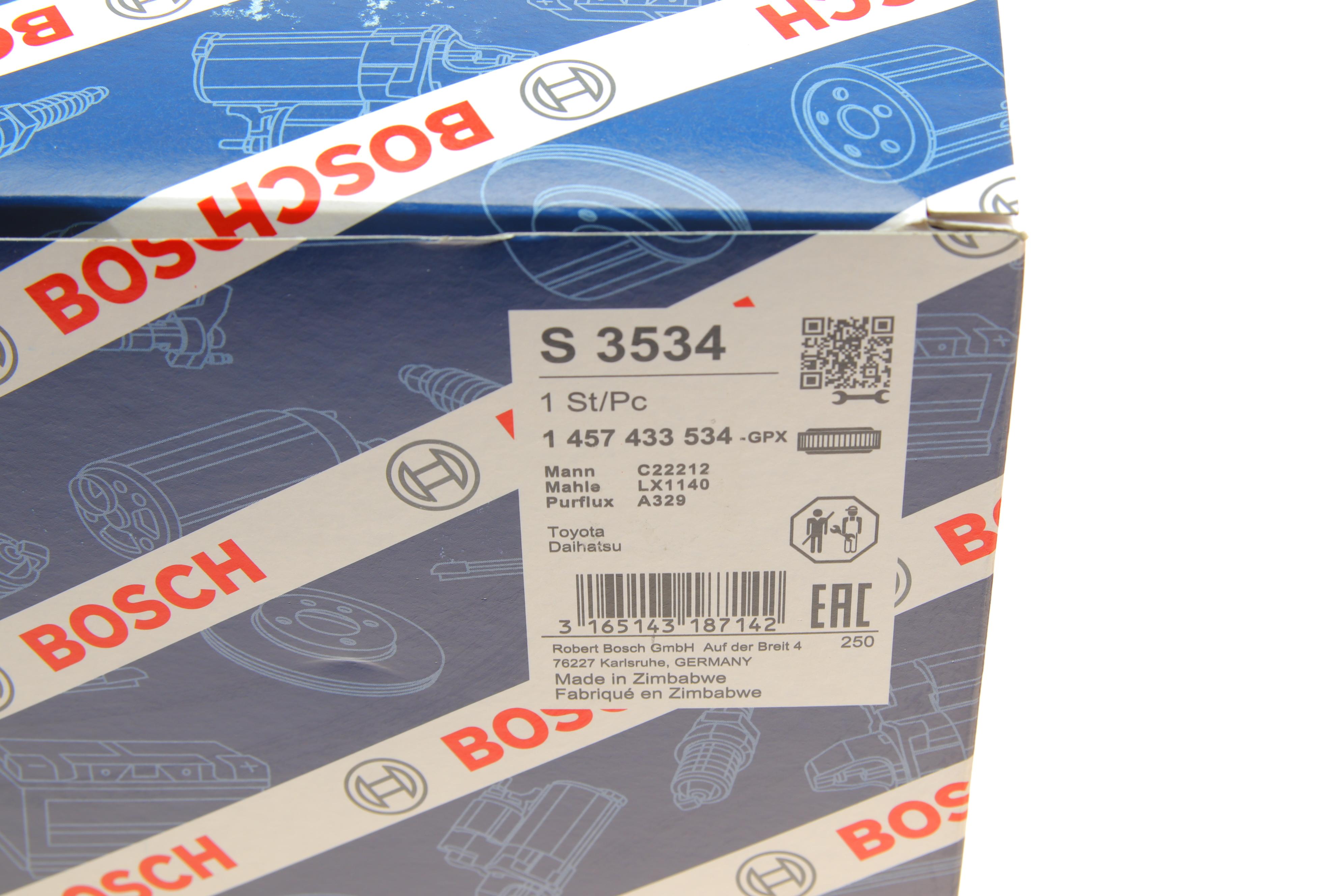 Фільтр повітряний Toyota Land Cruiser 3.0/4.2 D 95-03 (бочка)