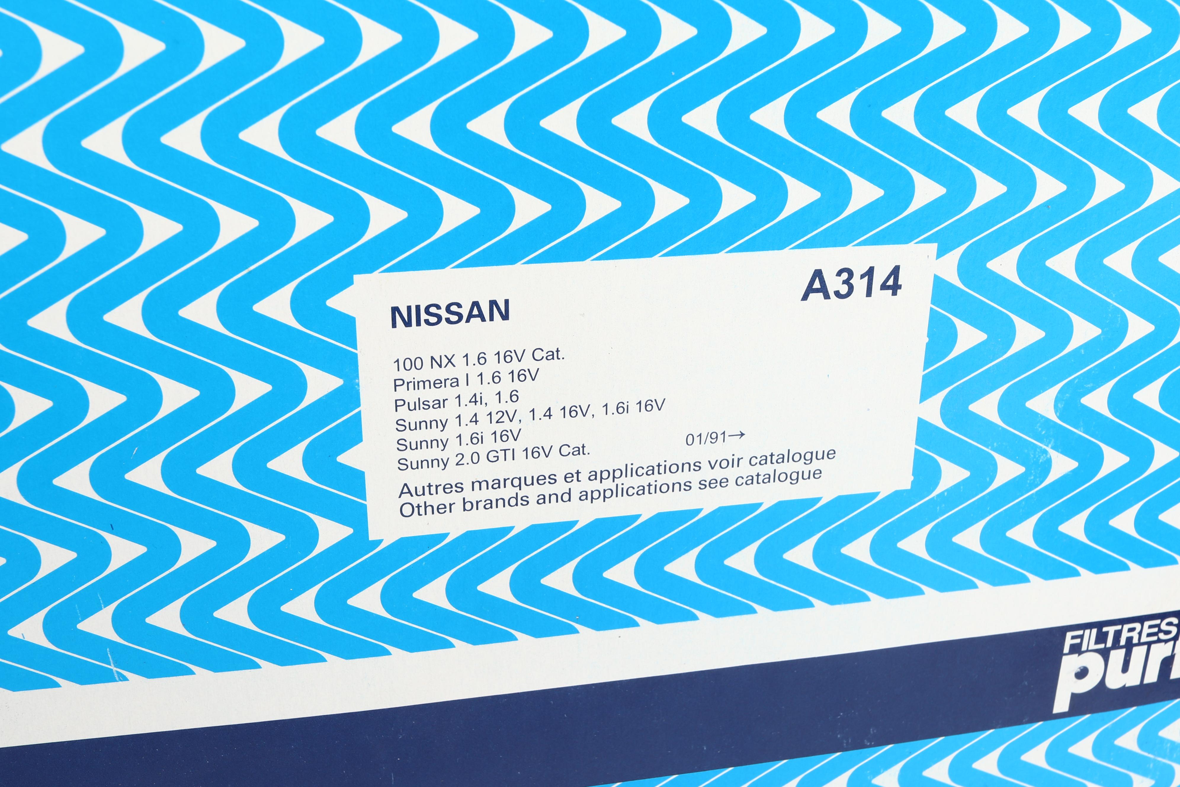 Фільтр повітряний Nissan Primera 1.6 90-02/ Sunny 1.4 89-00