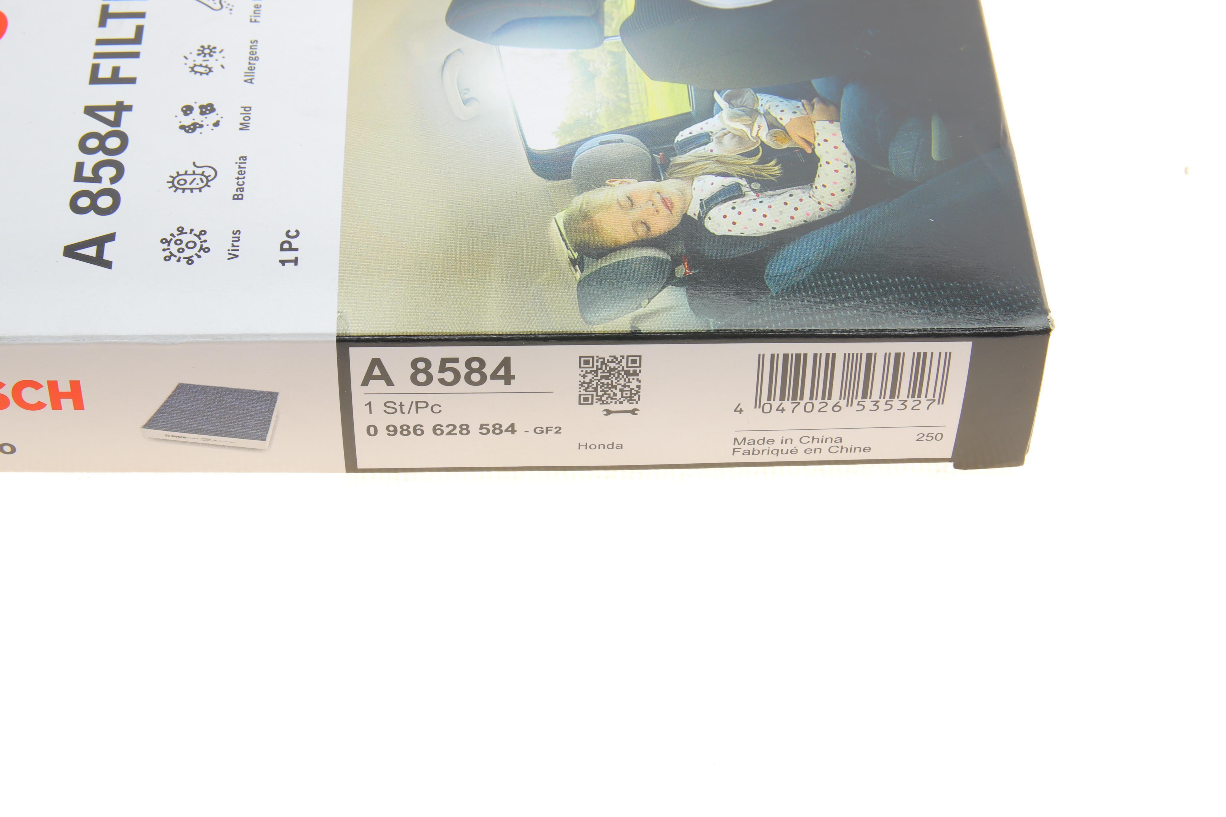 Фільтр салону Honda HR-V 15-/ Jazz 08- (вугільний/антиалергенний/антибактеріальний)