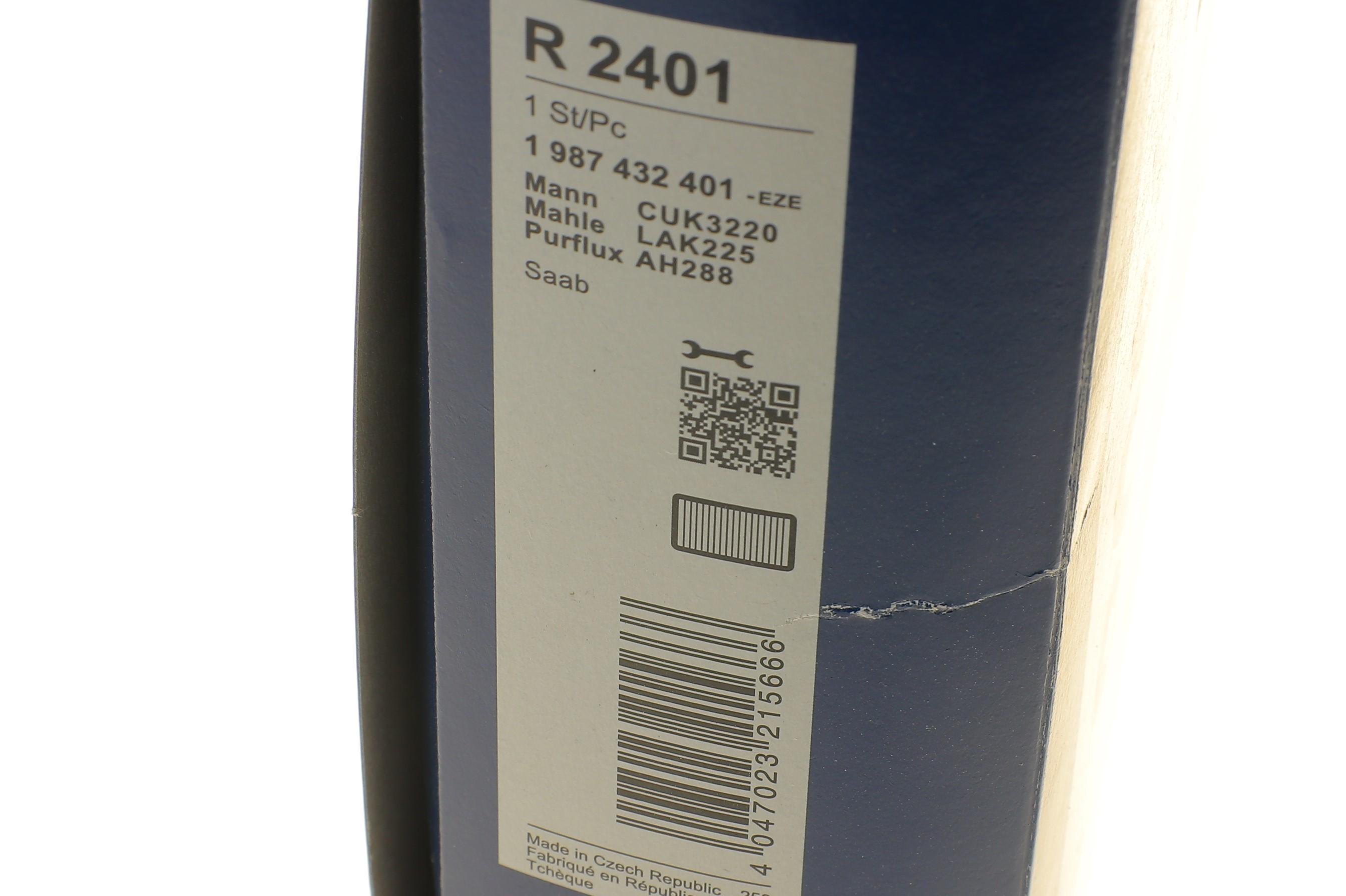 Фільтр салону Saab 9-5 98-09 (вугільний)