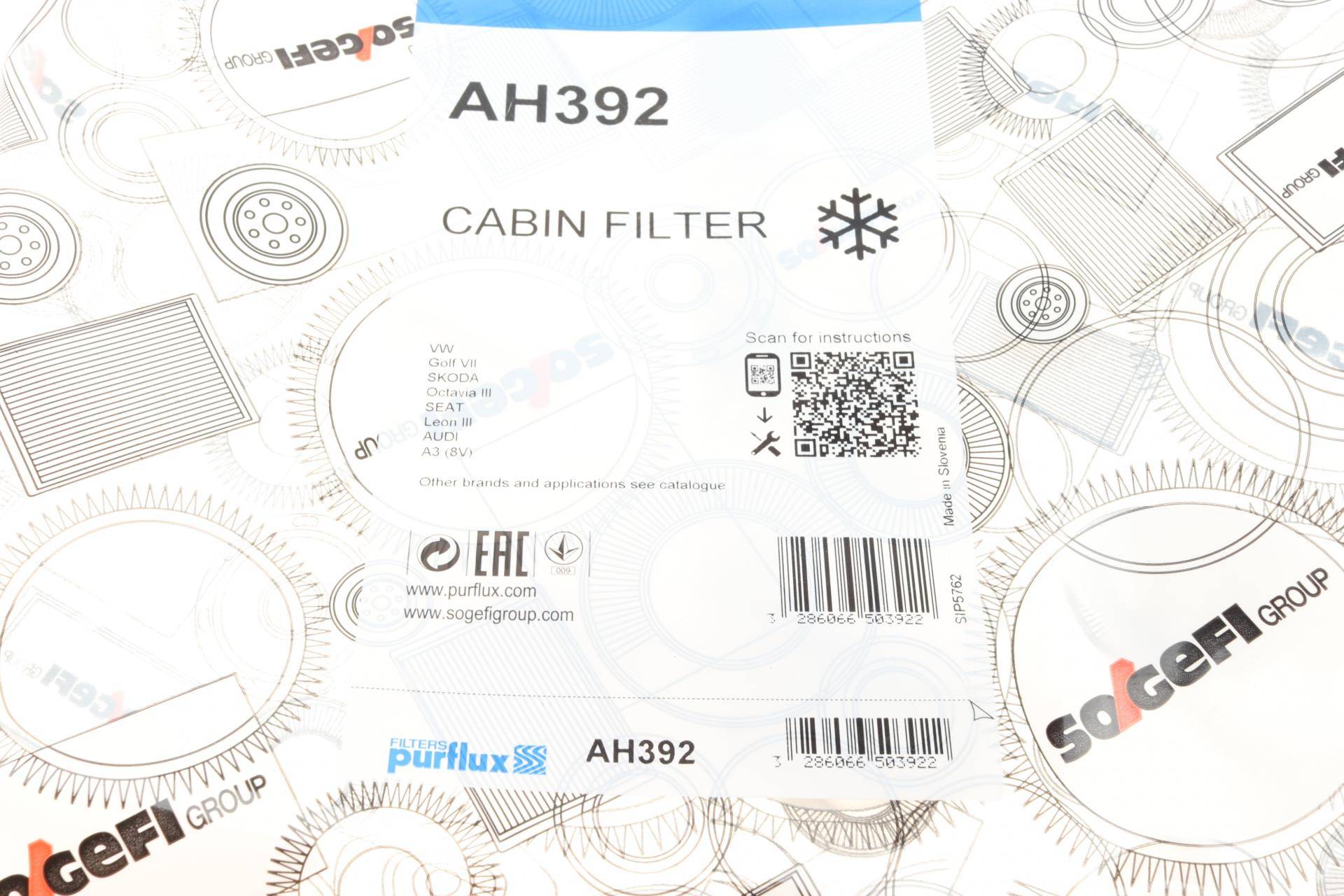 Фільтр салону VW Golf 1.2-1.4TSI/1.6-2.0TDI 12-