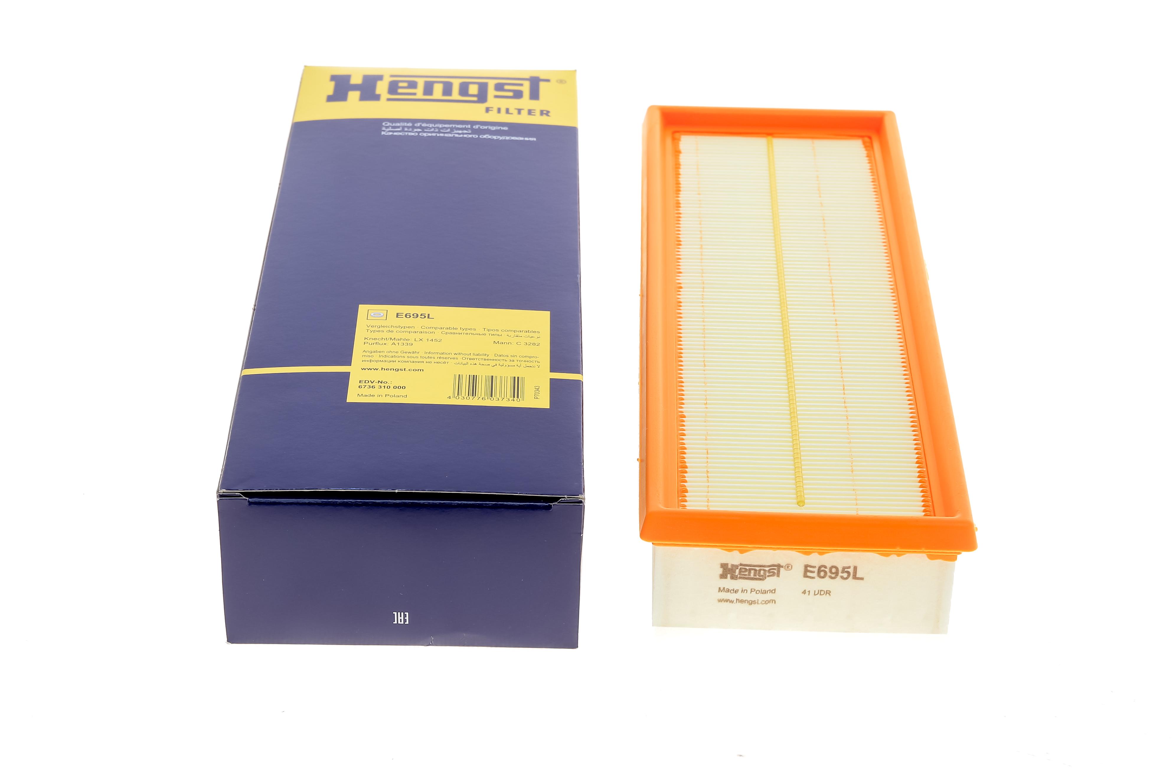 Фільтр повітряний Citroen C2-C4 1.6HDi 01-/Berlingo/Peugeot Partner 1.6HDi 08-/3008/5008 1.6HDi 09-1