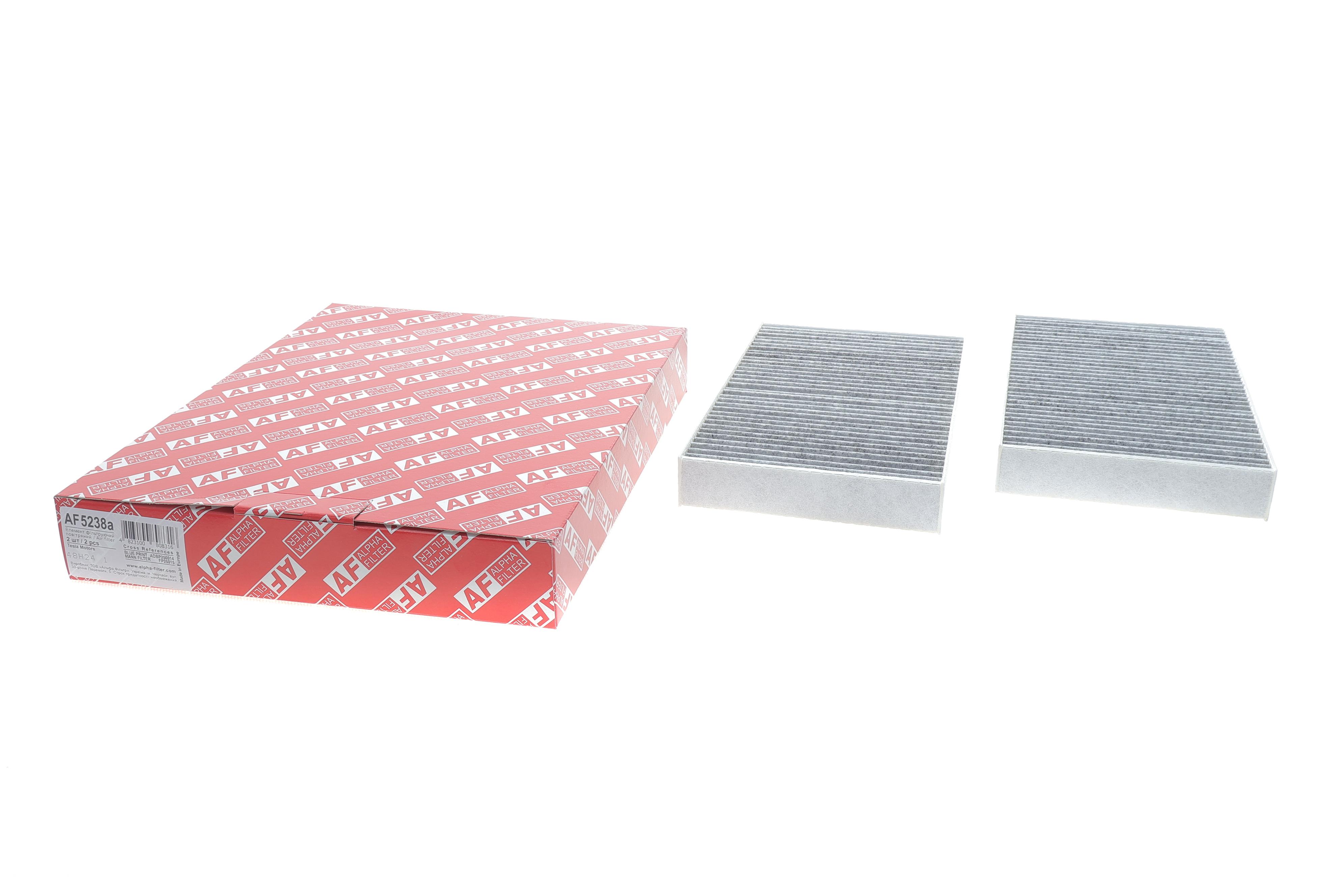 Фільтр салону Tesla Model Y/3 17- (вугільний)