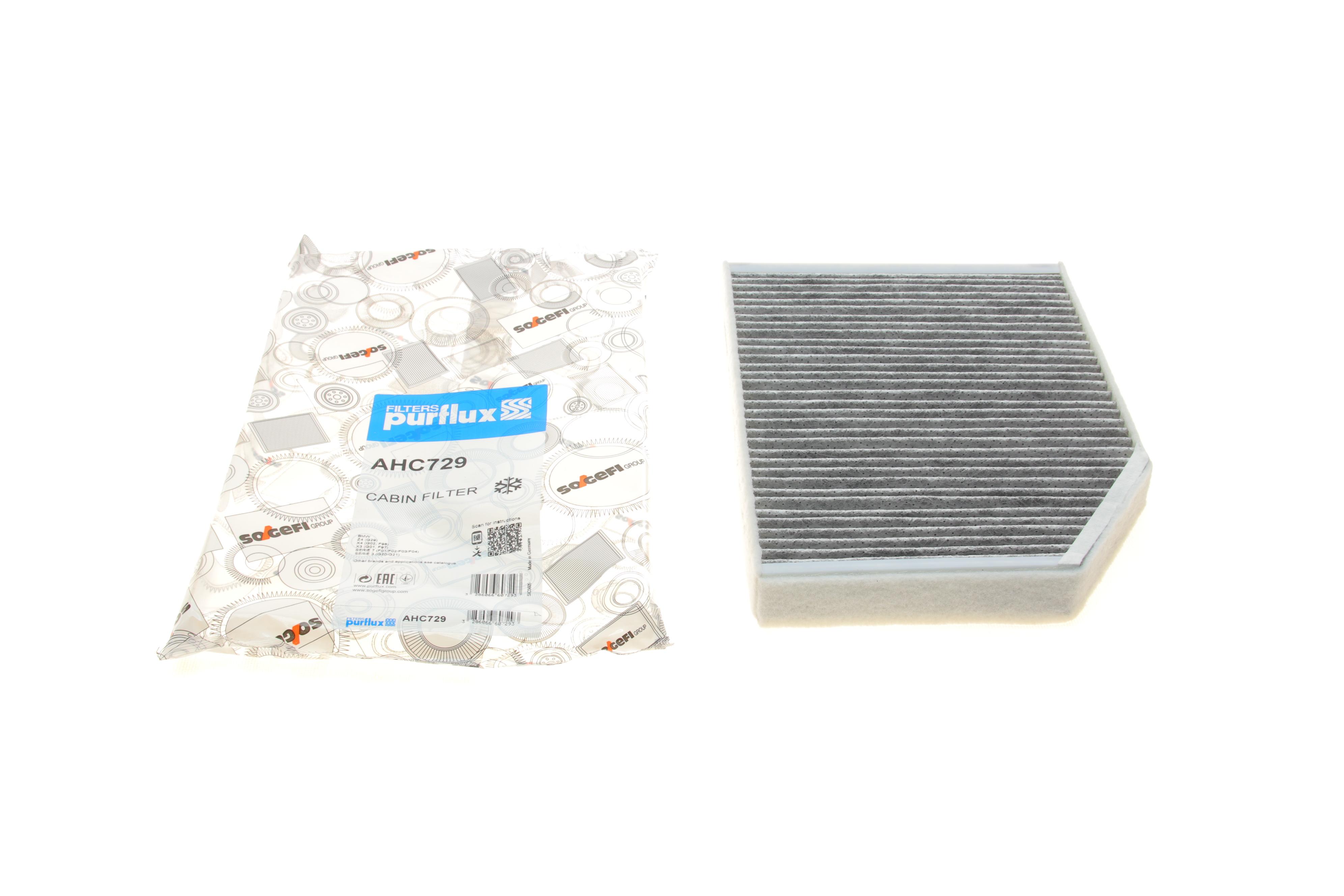 Фільтр салону BMW 3 (G20/G20)/X3 (G01/F97)/X4 (G02/F98) 17- (вугільний)