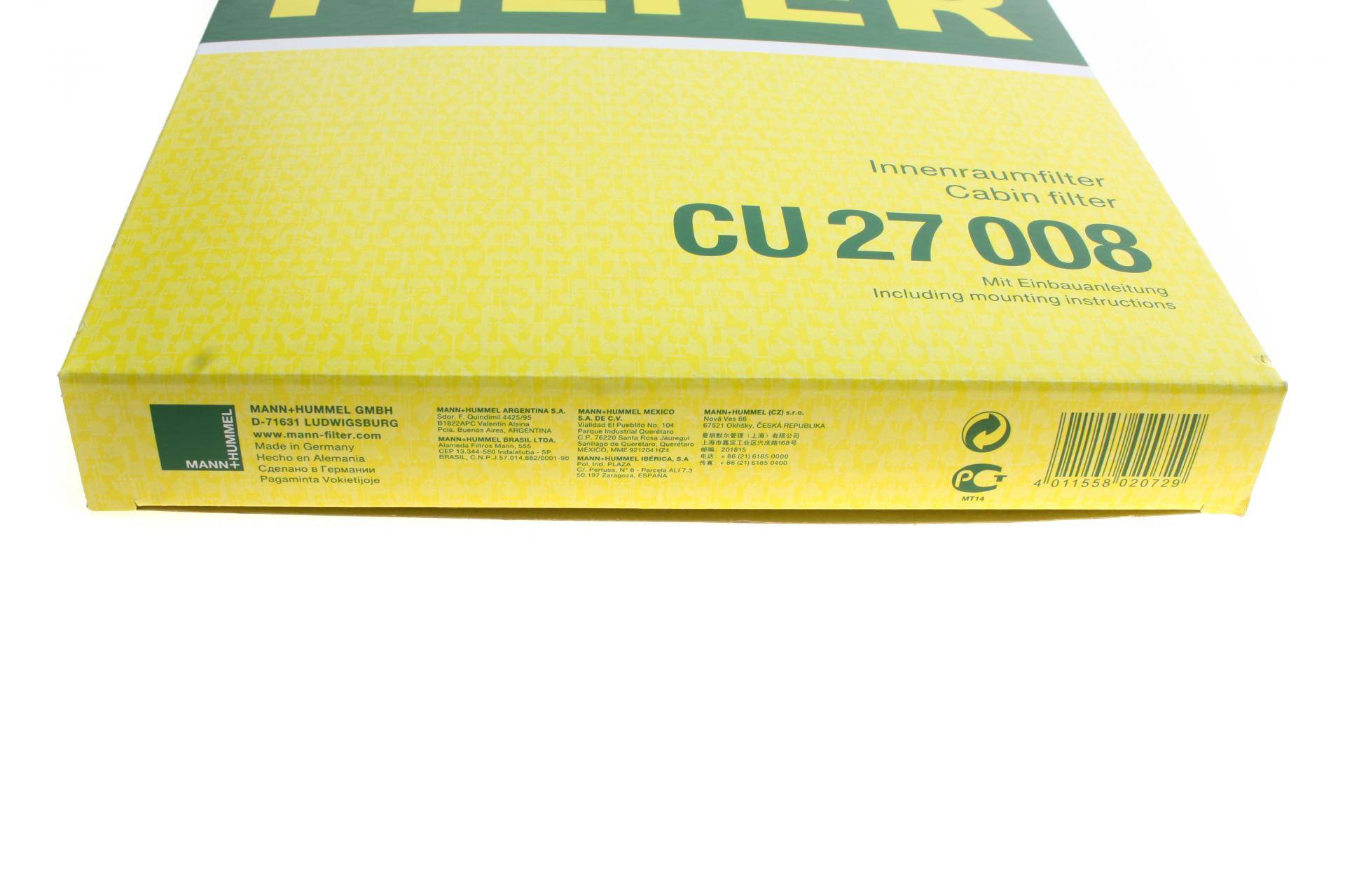 Фільтр салону Jeep Grand Cherokee/Dodge Durango 11-