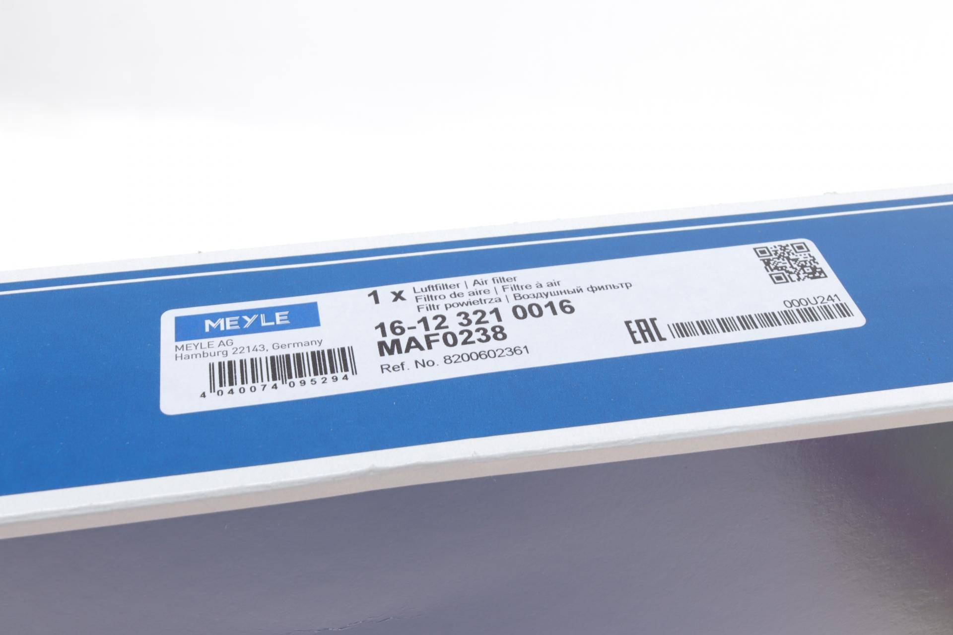 Фільтр повітряний Renault Laguna III 07- (з поролоном)