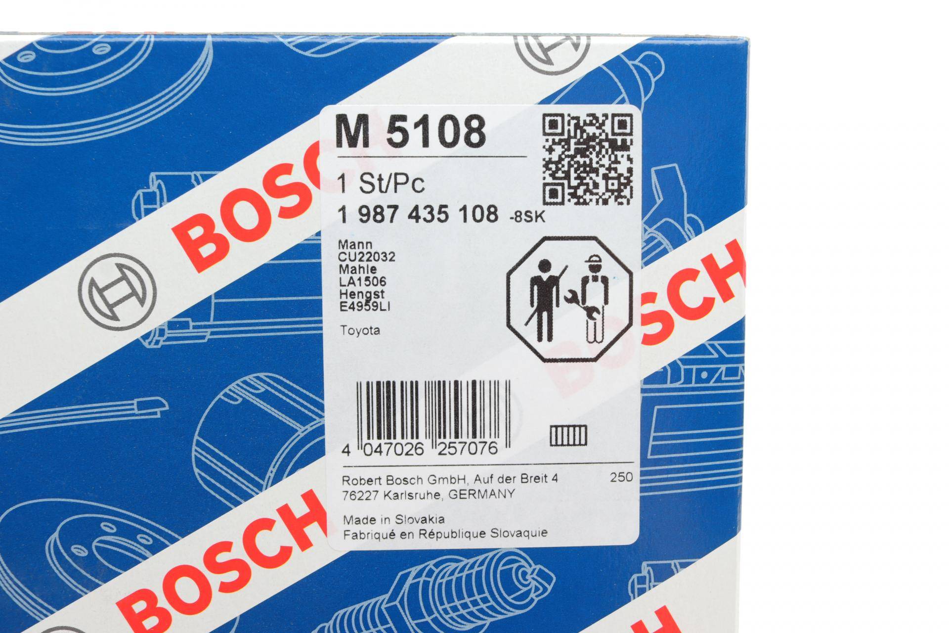 Фільтр салону Lexus ES/RX/UX/Toyota C-HR/Corolla/Hilux VIII/Prius/Rav4 15-