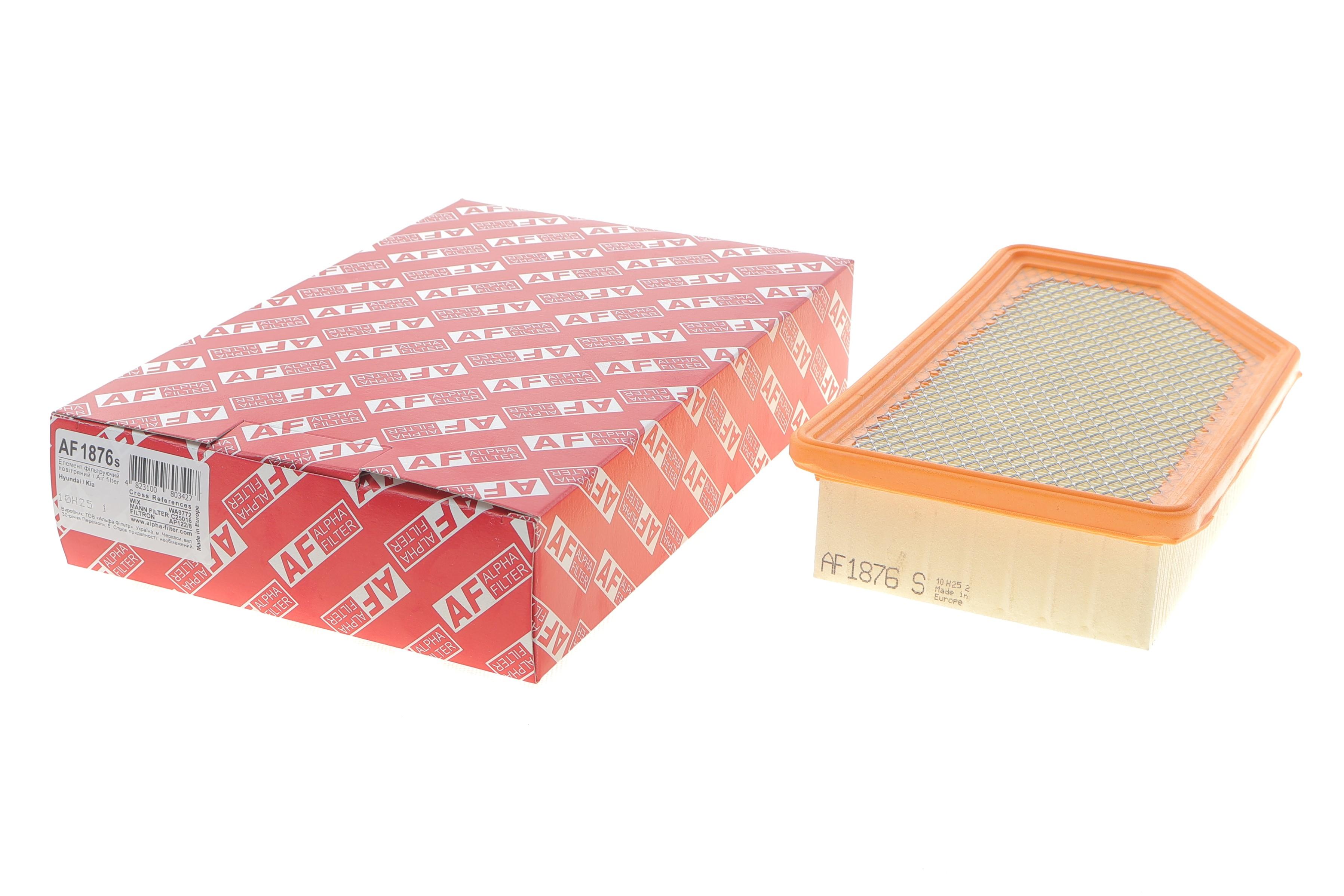 Фільтр повітряний Hyundai Accent 1.4/1.6 10-/Kia Rio III 1.1-1.6 11- (з сіткою)