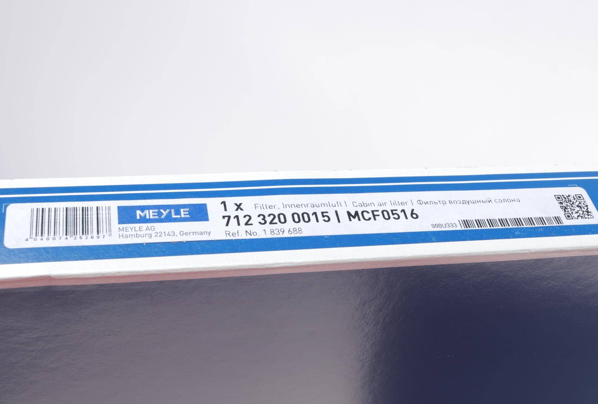 Фільтр салону Ford Tourneo Custom V362/Transit V363 2.0D/2.2D (вугільний) 12-