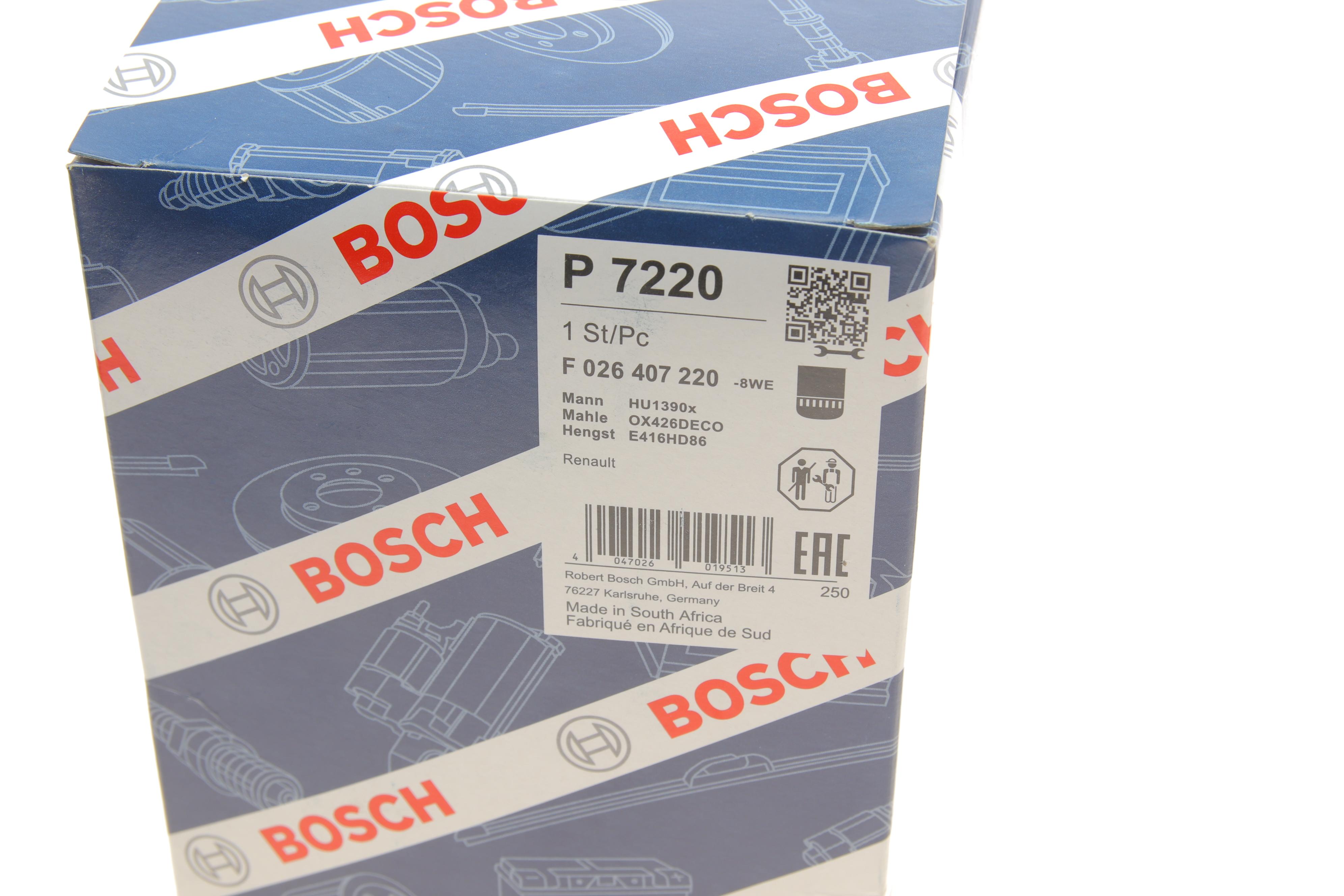 Фільтр масляний Renault Midlum/Premium 2 4.8D/7.2D 06- замінено на F 026 407 362