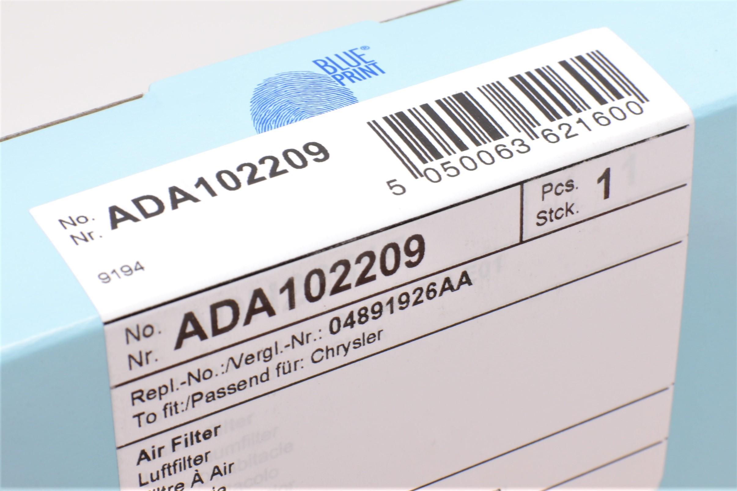 Фільтр повітряний Chrysler 200/ Sebring/ Dodge Avenger/ Lancia Flavia III 2.0-2.4 06-