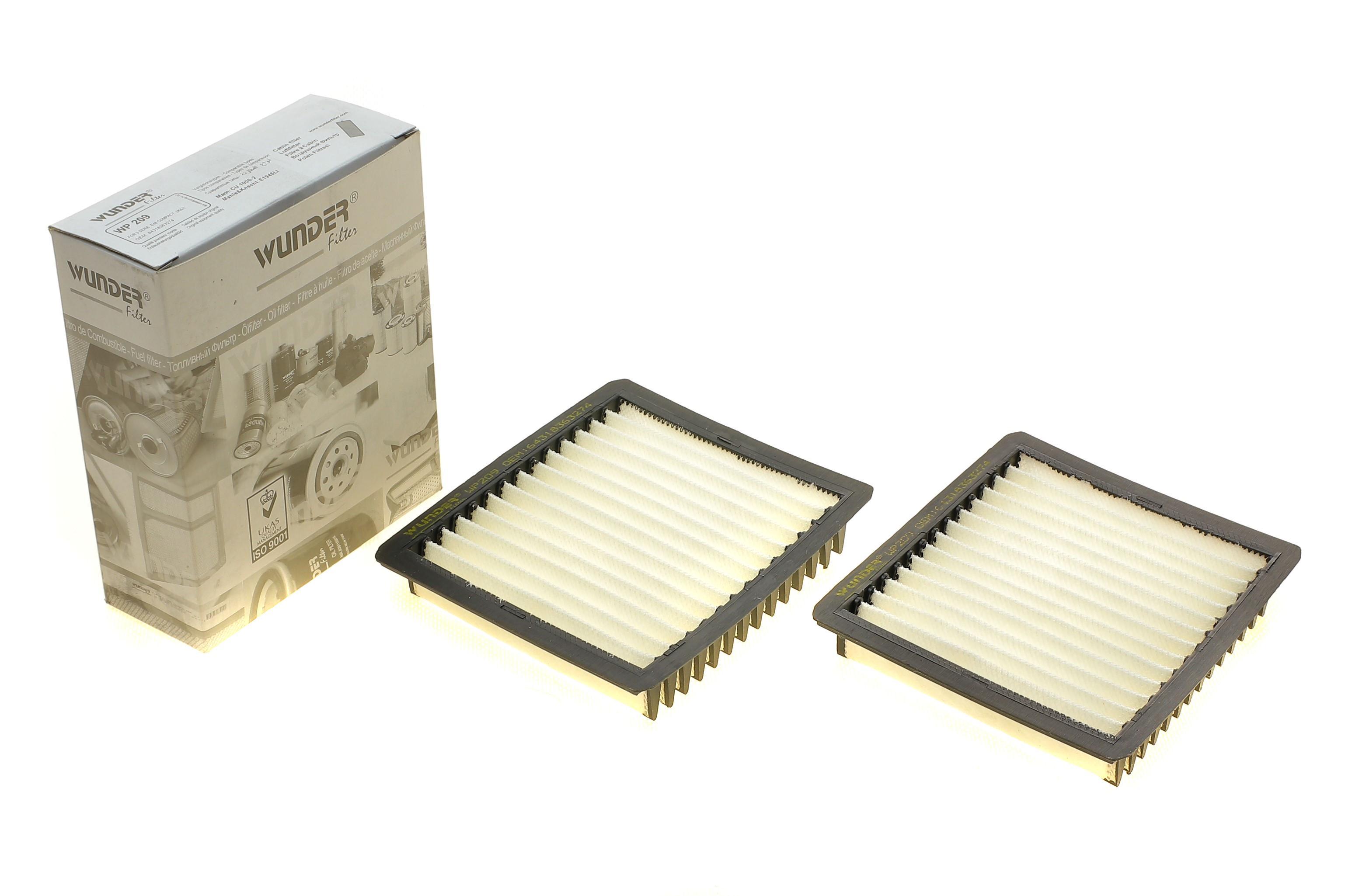 Фільтр салону BMW 3 (E36) 94-00 (к-кт 2шт.)