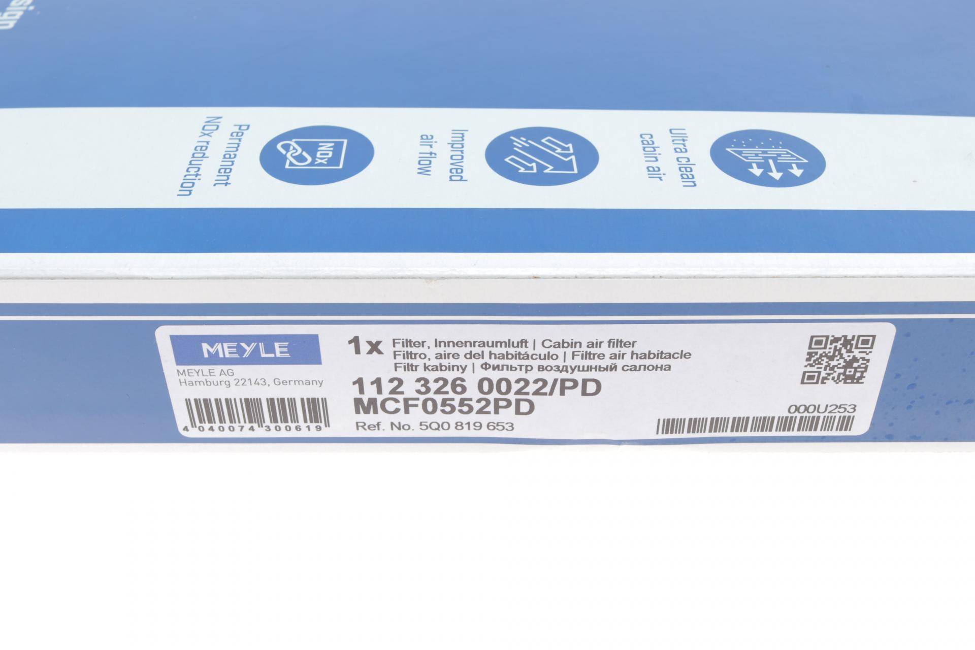 Фільтр салону Audi A3/Q2/Q3/TT/Seat Tarraco/Skoda Karoq/Octavia/SuperB/VW Crafter/Passat/Tiguan 12-