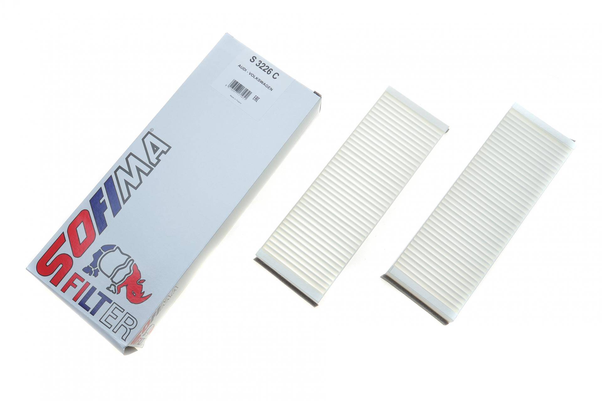 Фільтр салону Audi A6 04-11/VW XL1 13- (к-кт 2 шт.)