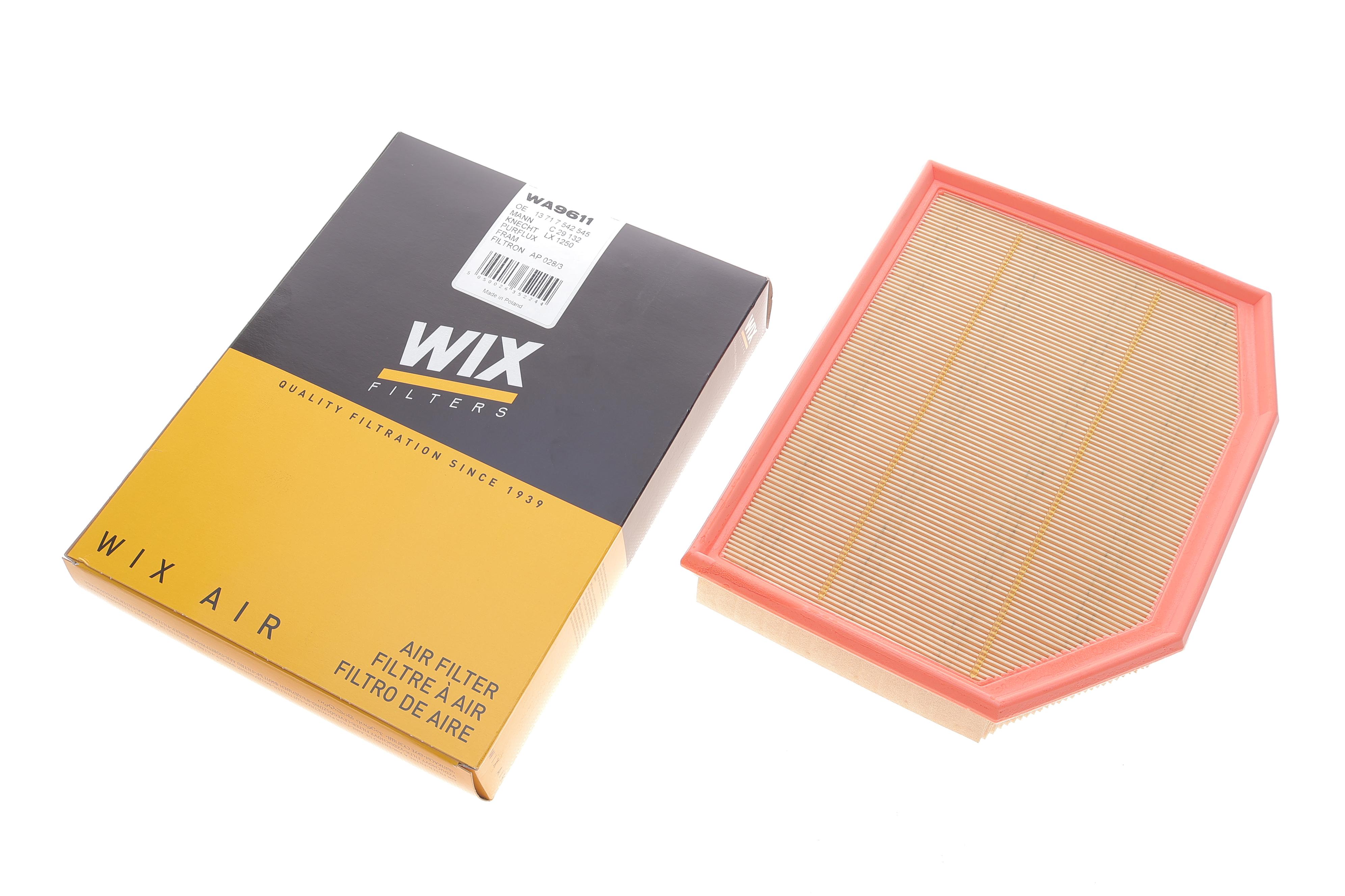 Фільтр повітряний BMW X3 (E83) 2.5i/3.0i/si N52/Z4 (E85/E86) 2.0i/2.5i/si/3.0si N46/N52 06-10