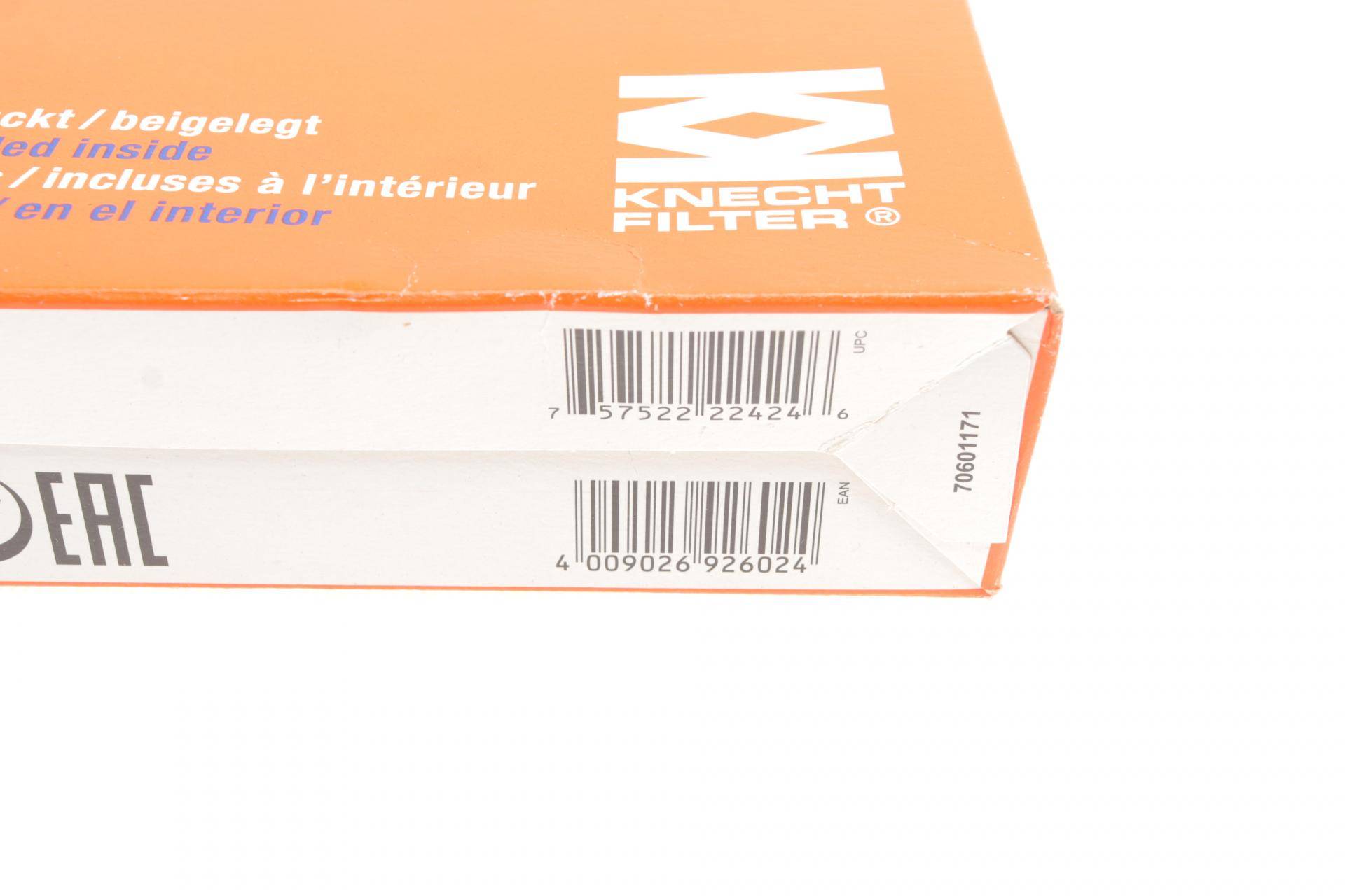 Фільтр салону Honda Accord/Civic 1.3HYBRID-2.4 03- (вугільний)