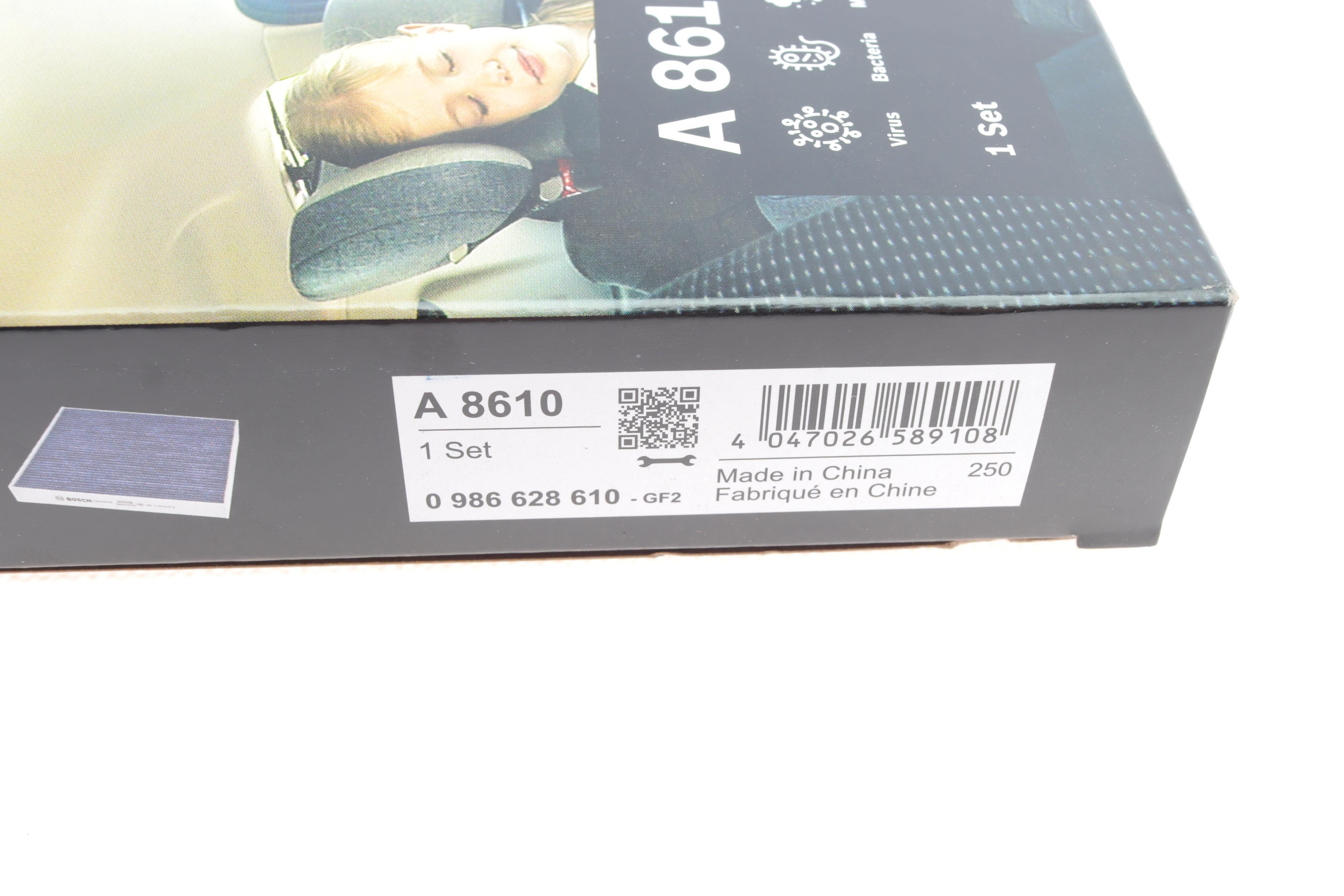 Фільтр салону Citroen Berlingo/Peugeot Partner 08- (к-кт 2шт.) (вугільний/антиалергенний/антибактері