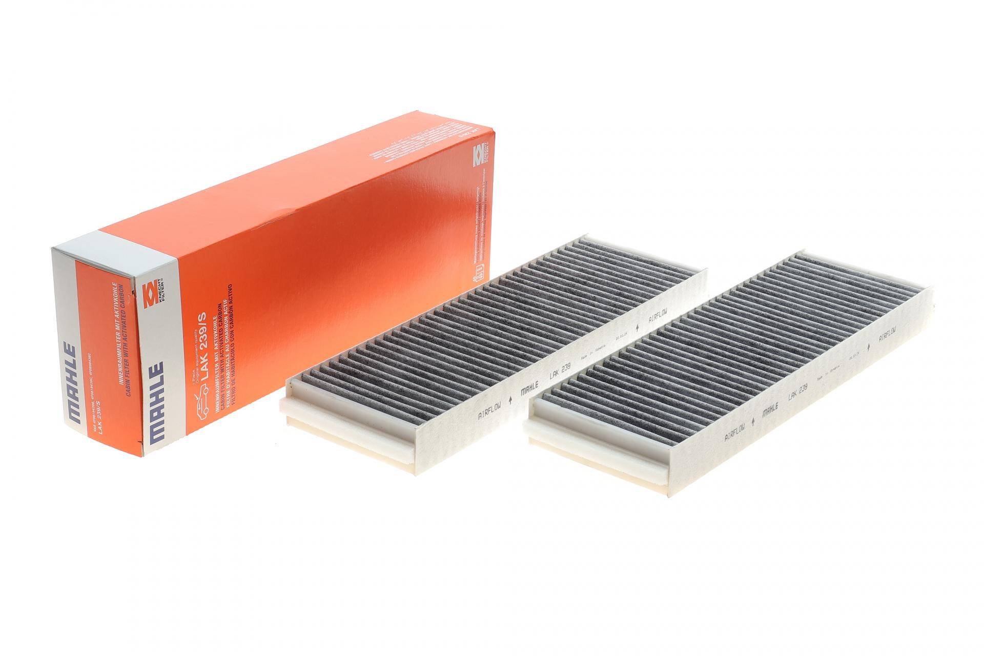 Фільтр салону Audi A6 2.0/2.7TDI 04- (вугільний) (к-кт 2 шт.)