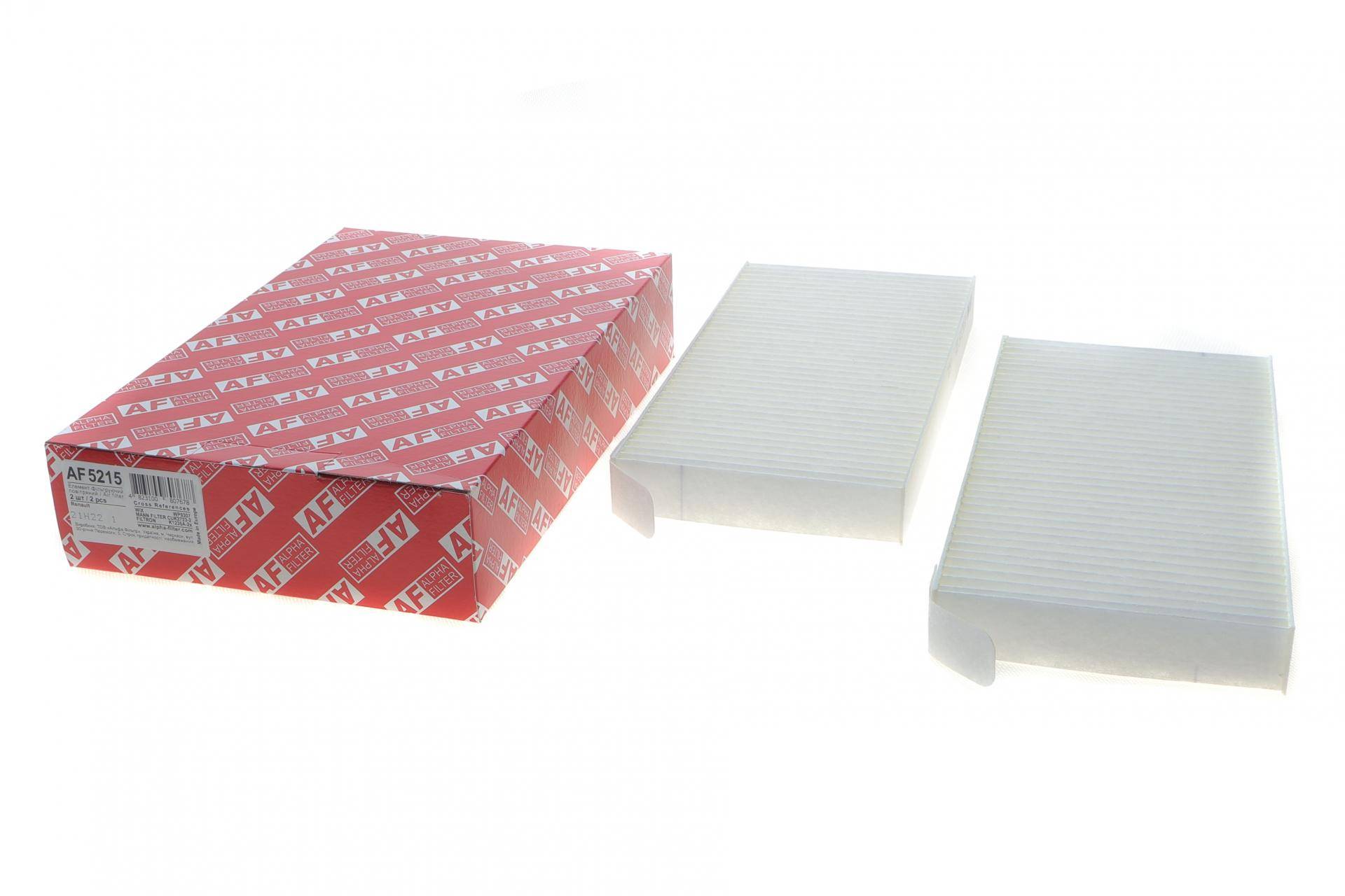 Фільтр салону Renault Laguna III 07- (к-кт 2 шт.)