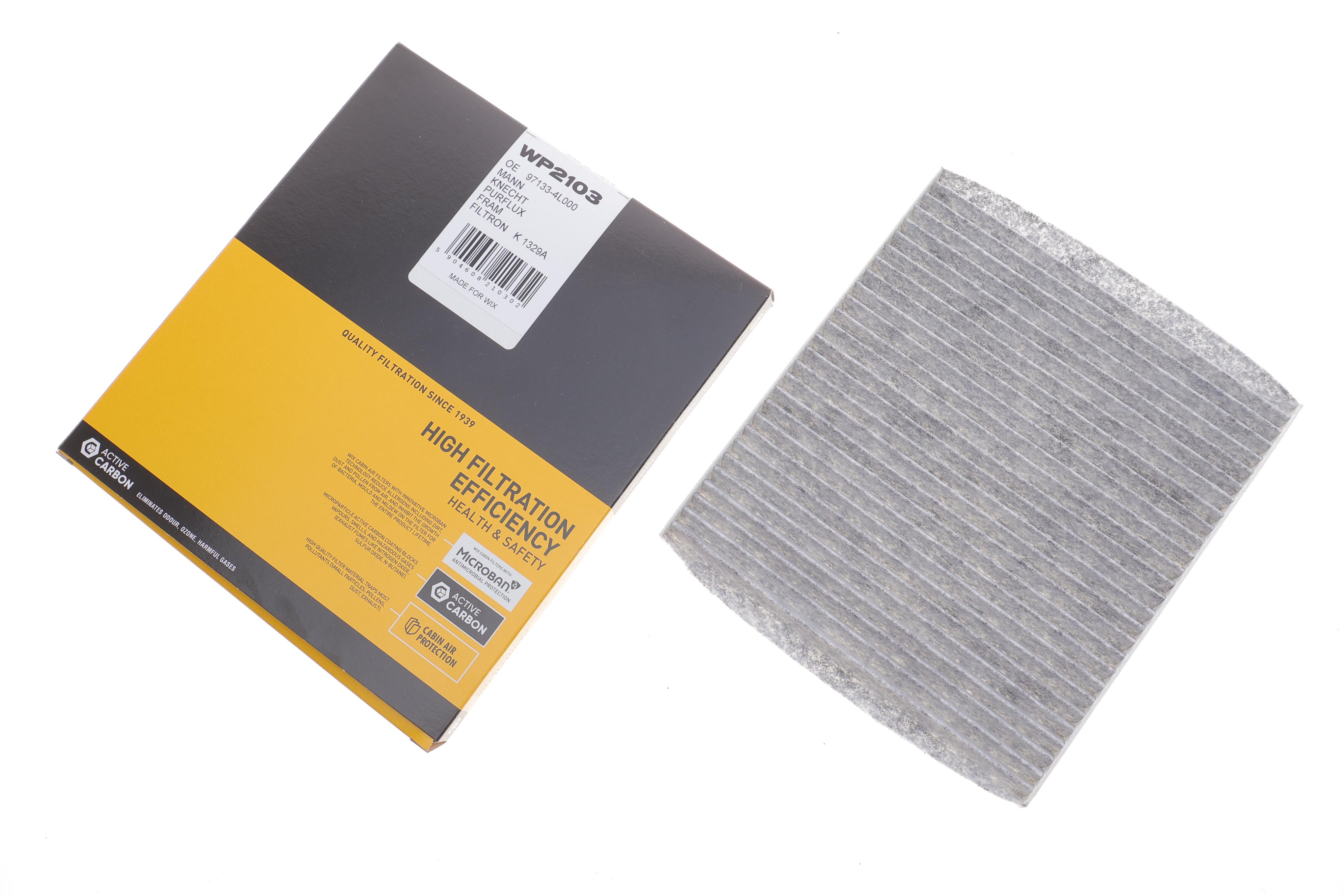 Фільтр салону Hyundai Solaris/Accent 1.4 12-17/Kia Rio III 11- (вугільний)