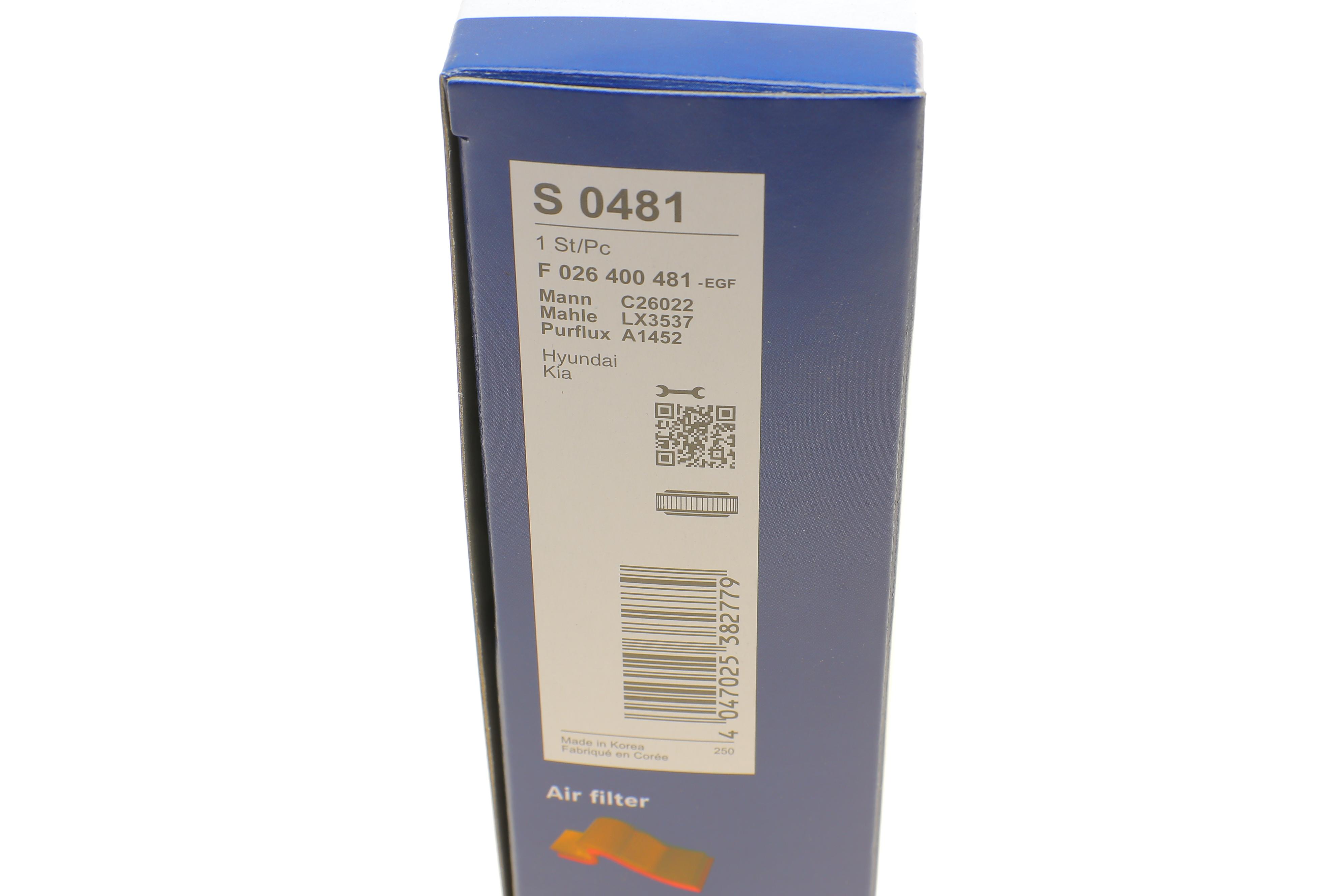 Фільтр повітряний Hyundai Elantra/i30 1.4/1.6 11-/Kia Ceed 1.4/1.6 12-