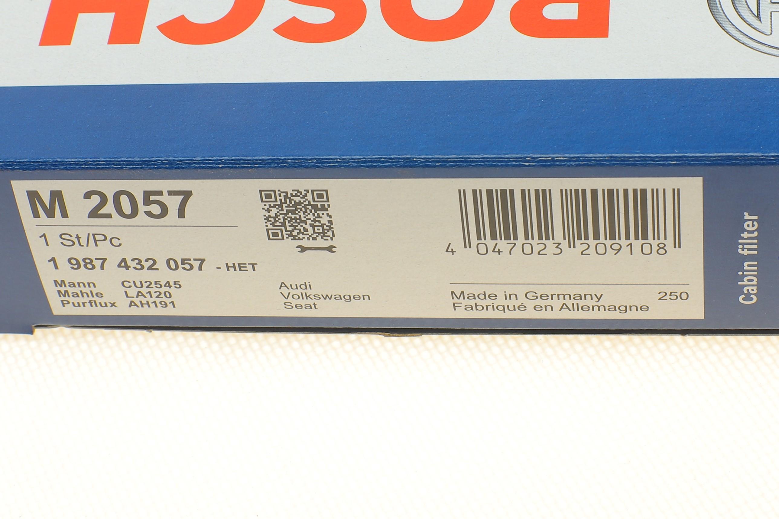 Фільтр салону Skoda Fabia/Roomster 1.2-2.0 99-15/VW Polo 1.2-1.9 01-/Seat Ibiza 1.2-2.0 02-