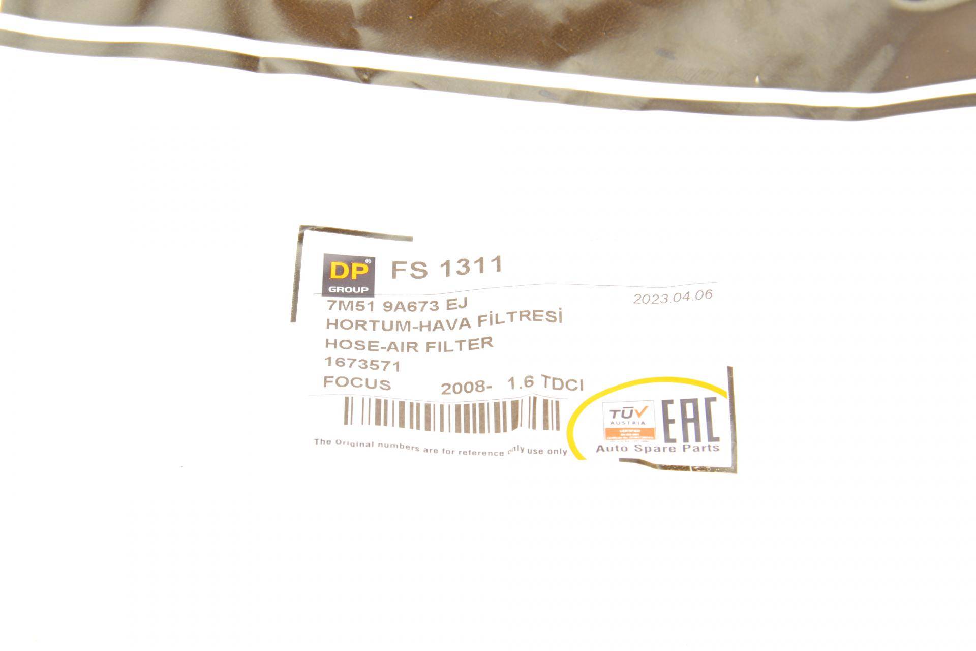 Патрубок фільтра повітряного Ford Focus 1.6TDCi 03-12