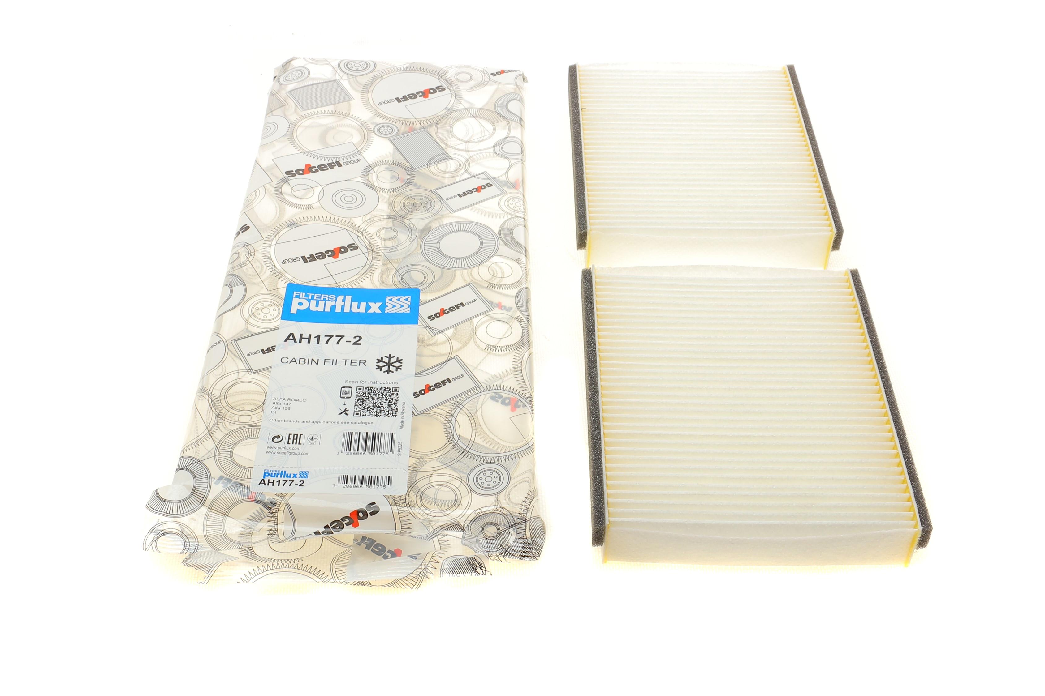 Фільтр салону Alfa Romeo 147/156/GT 01-10 (к-кт 2шт.)