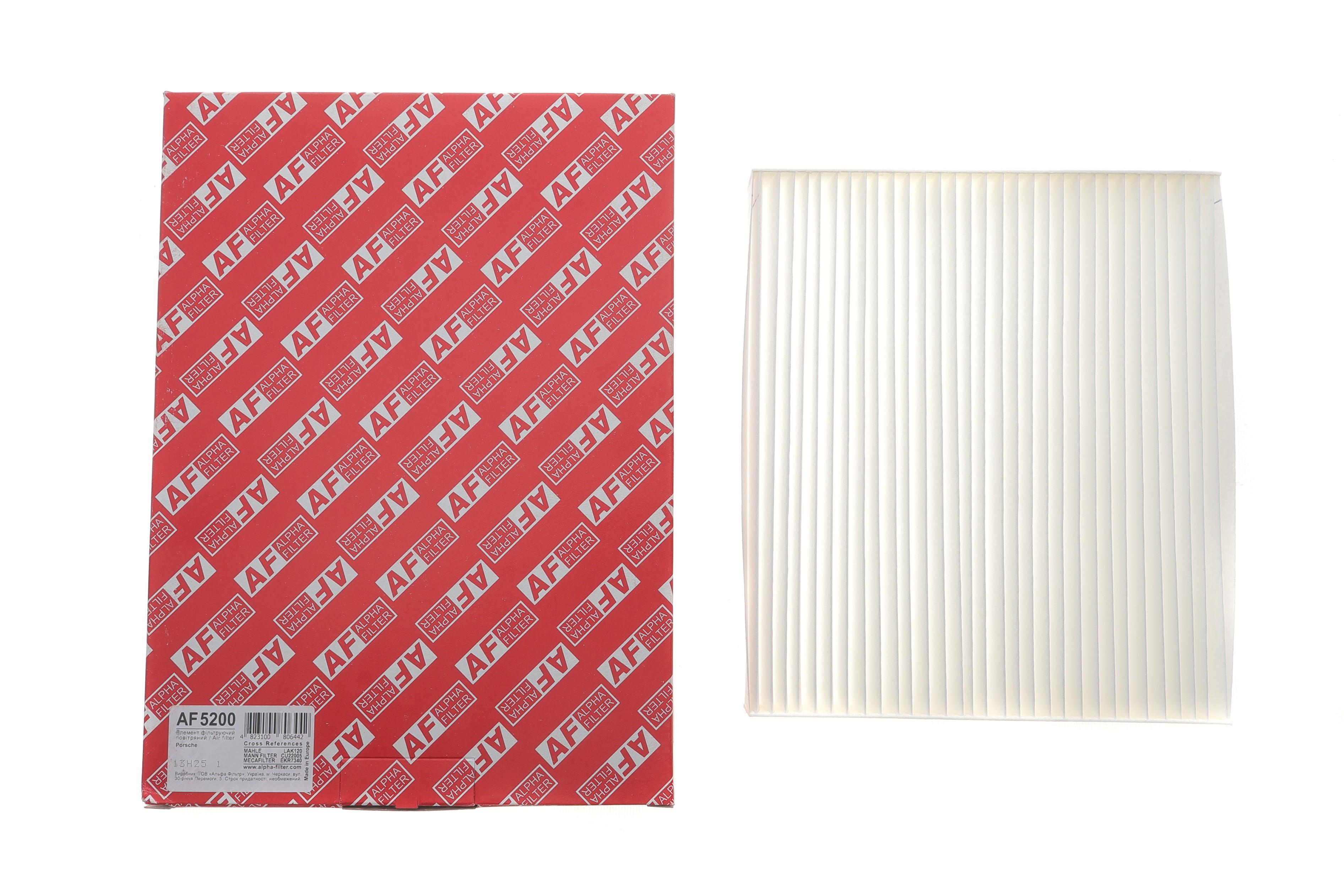 Фільтр салону Porsche Panamera 09-