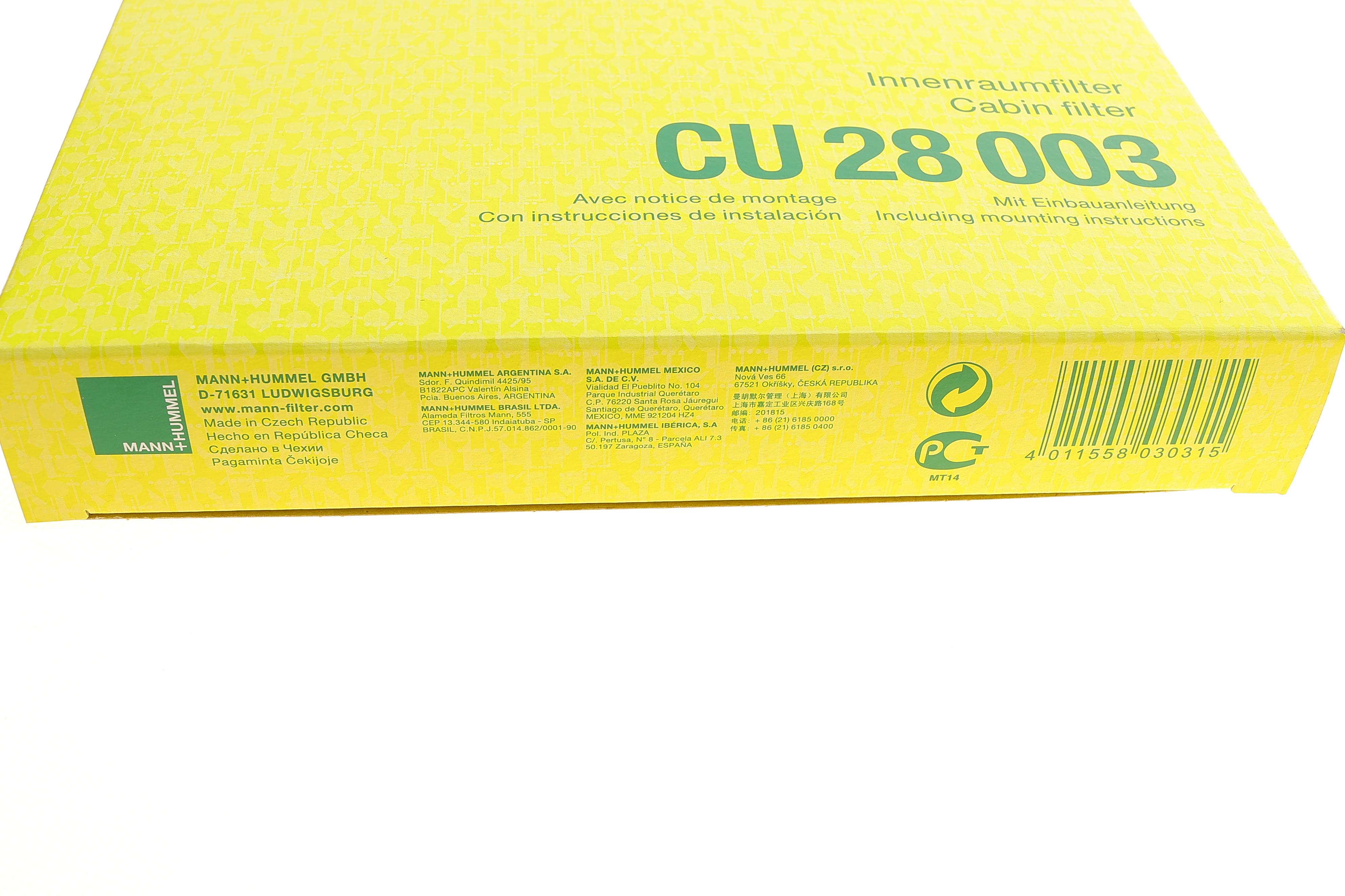 Фільтр салону Chrysler 300C/Dodge Charger/Challenger 10-